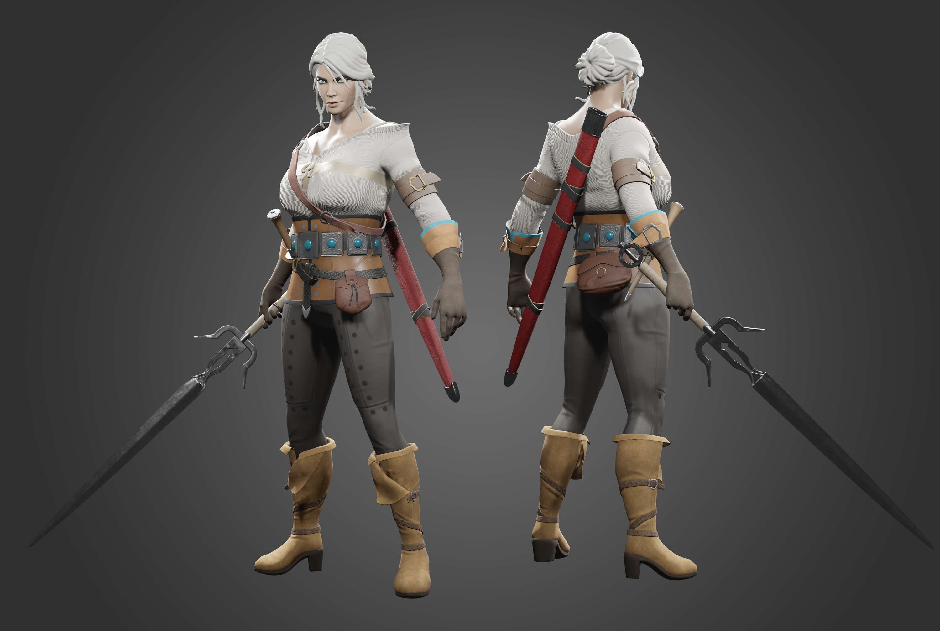 Ciri - Witcher 3: Wild Hunt Fan Art by Elise Gordon