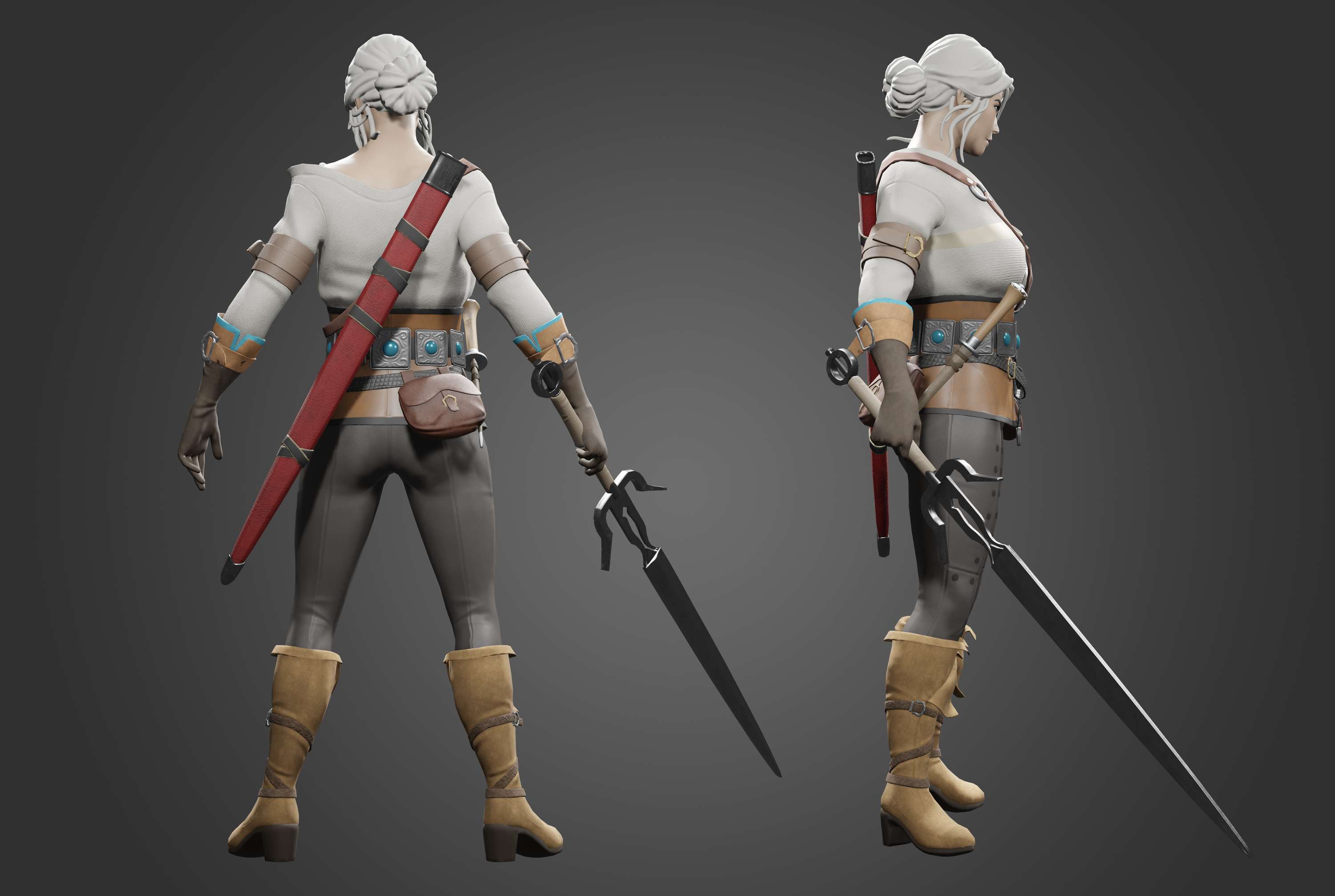 Ciri - Witcher 3: Wild Hunt Fan Art by Elise Gordon
