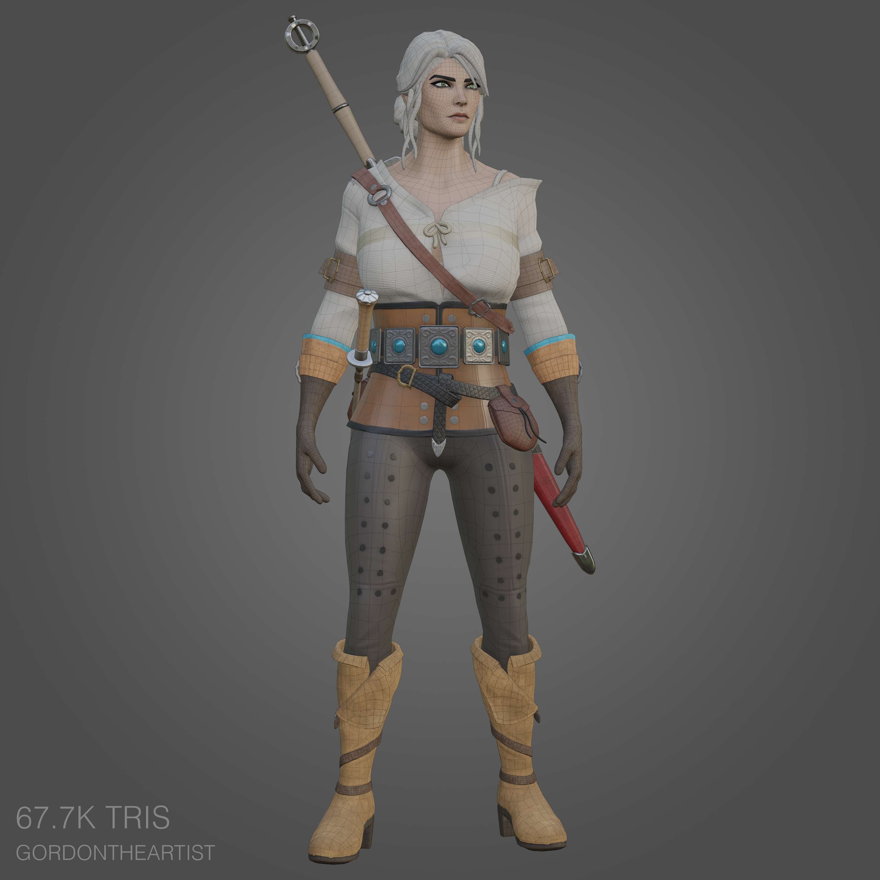 Ciri - Witcher 3: Wild Hunt Fan Art by Elise Gordon