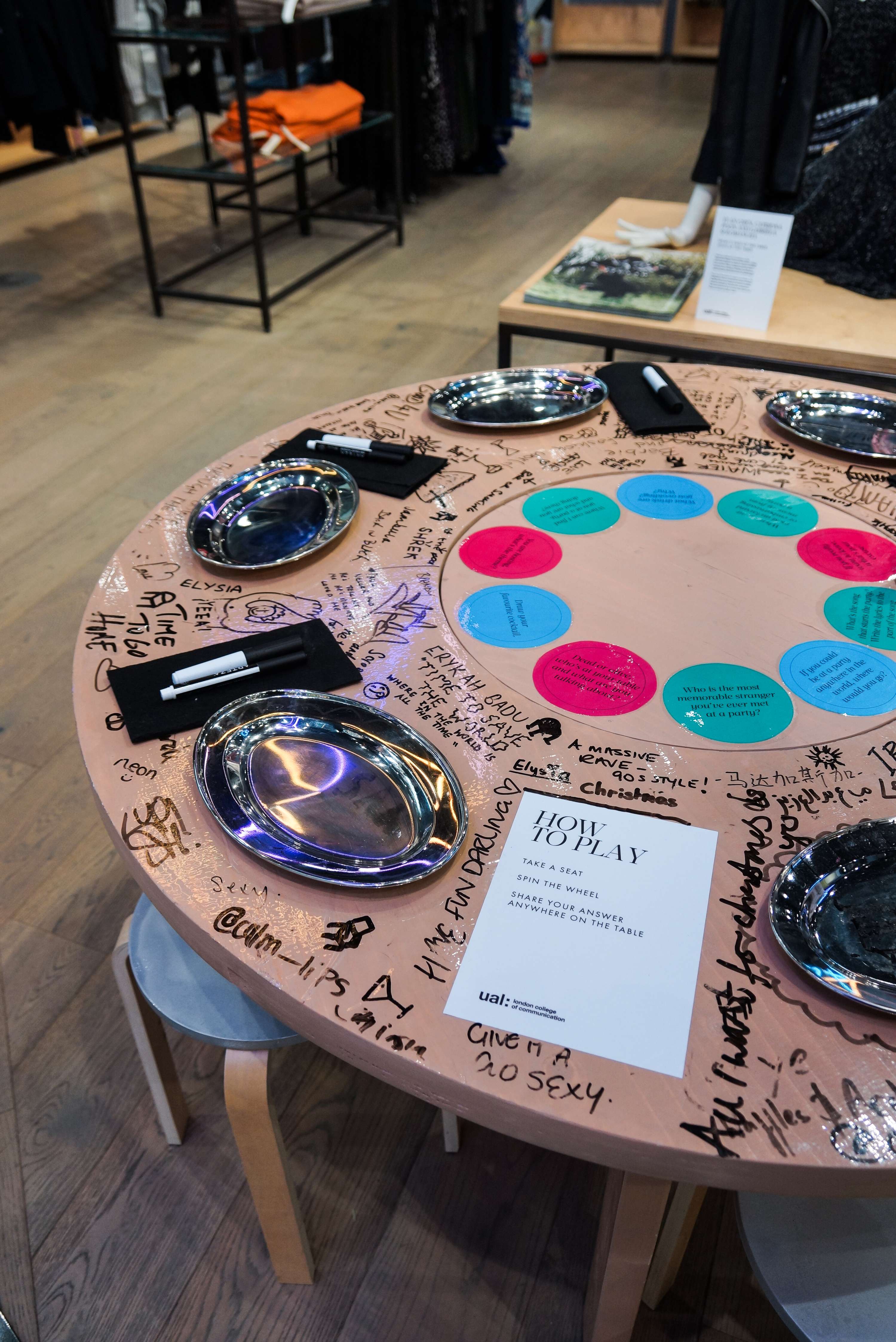What's Said At The Table Stays At The Table - Installation project for Jigsaw by Gabriela Solomacha