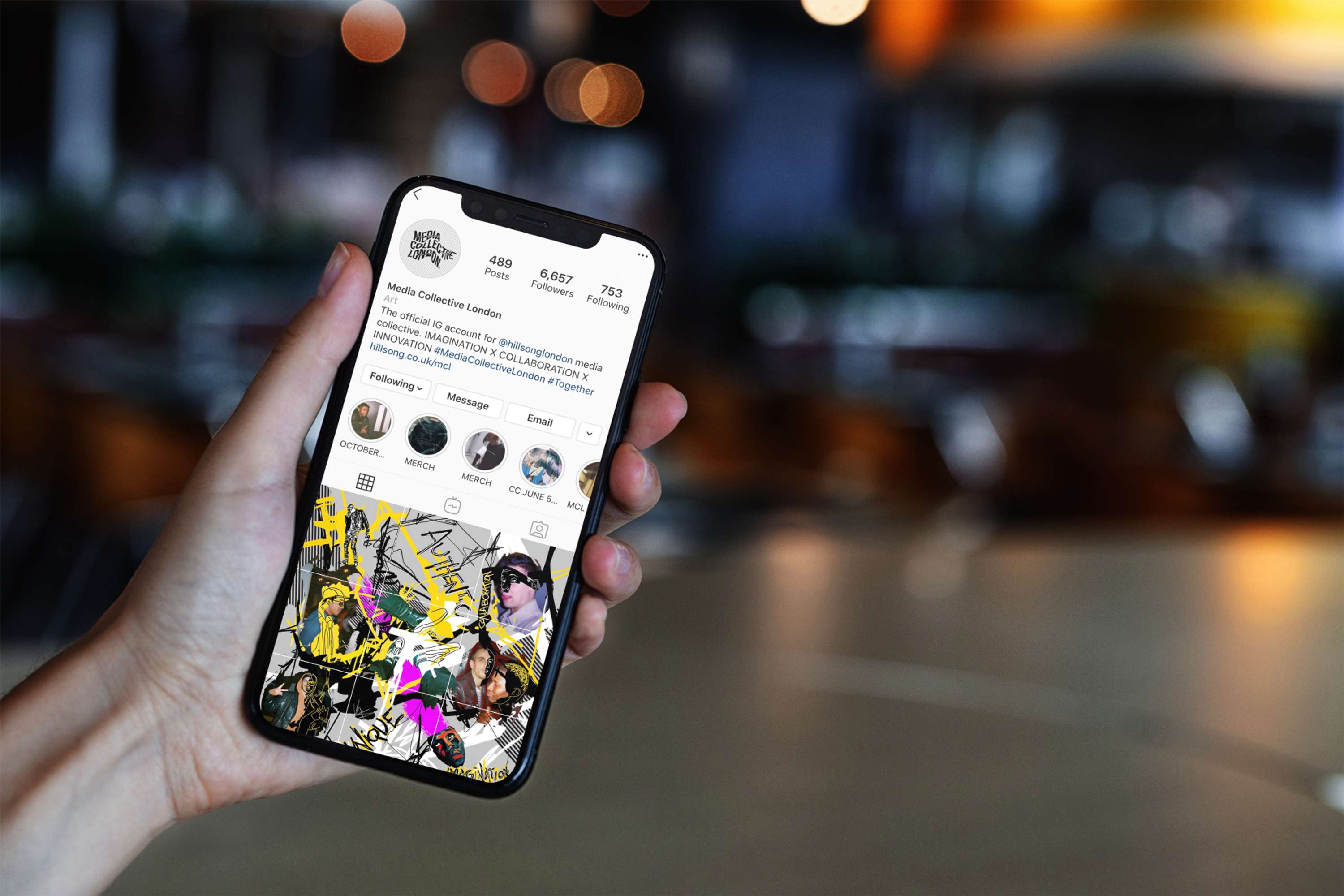 Hillsong Media Collective Instagrid design by Steve Kalinda
