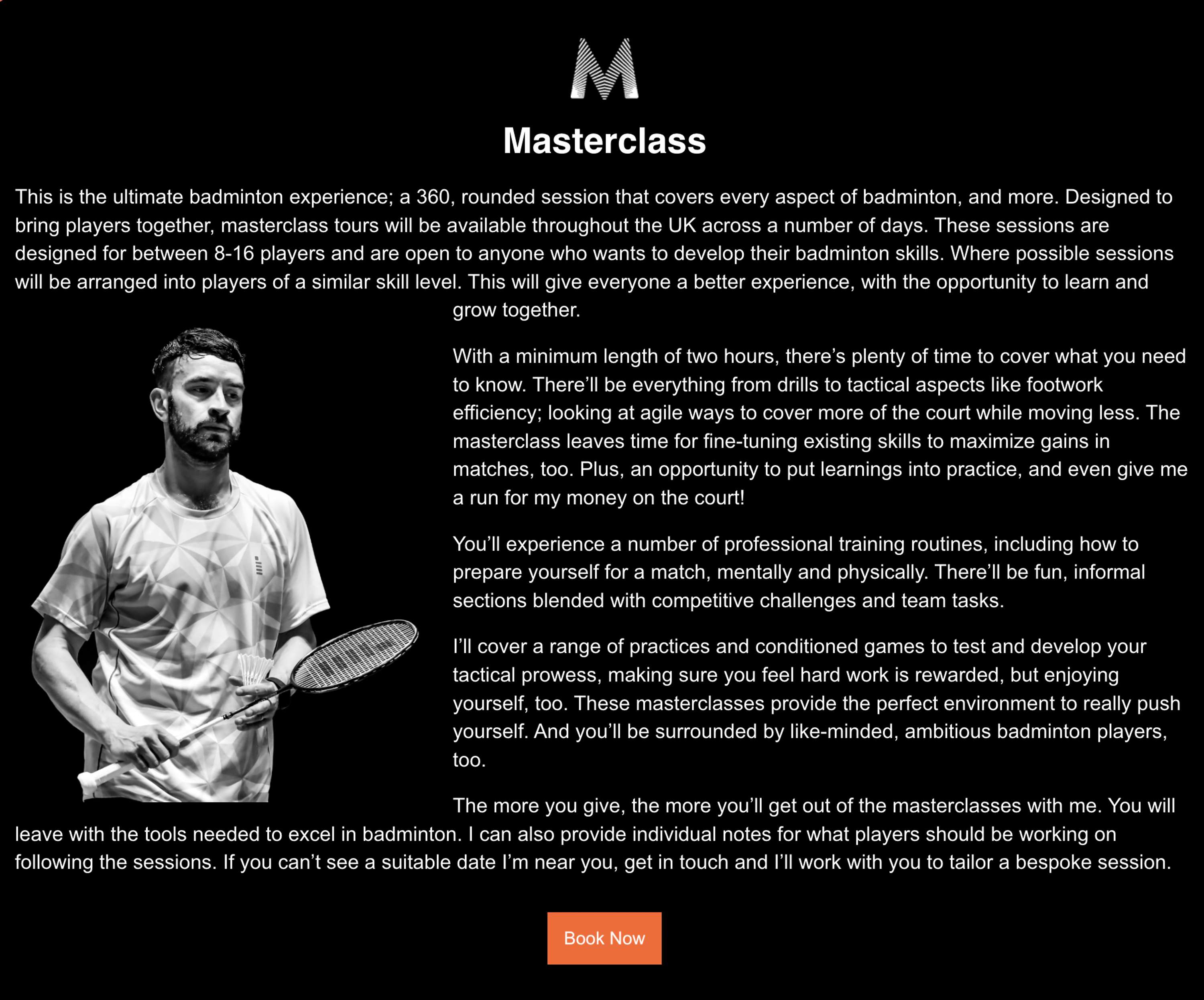 Chris Langridge  Website- Olympic Badminton Player by Kelly Palmer
