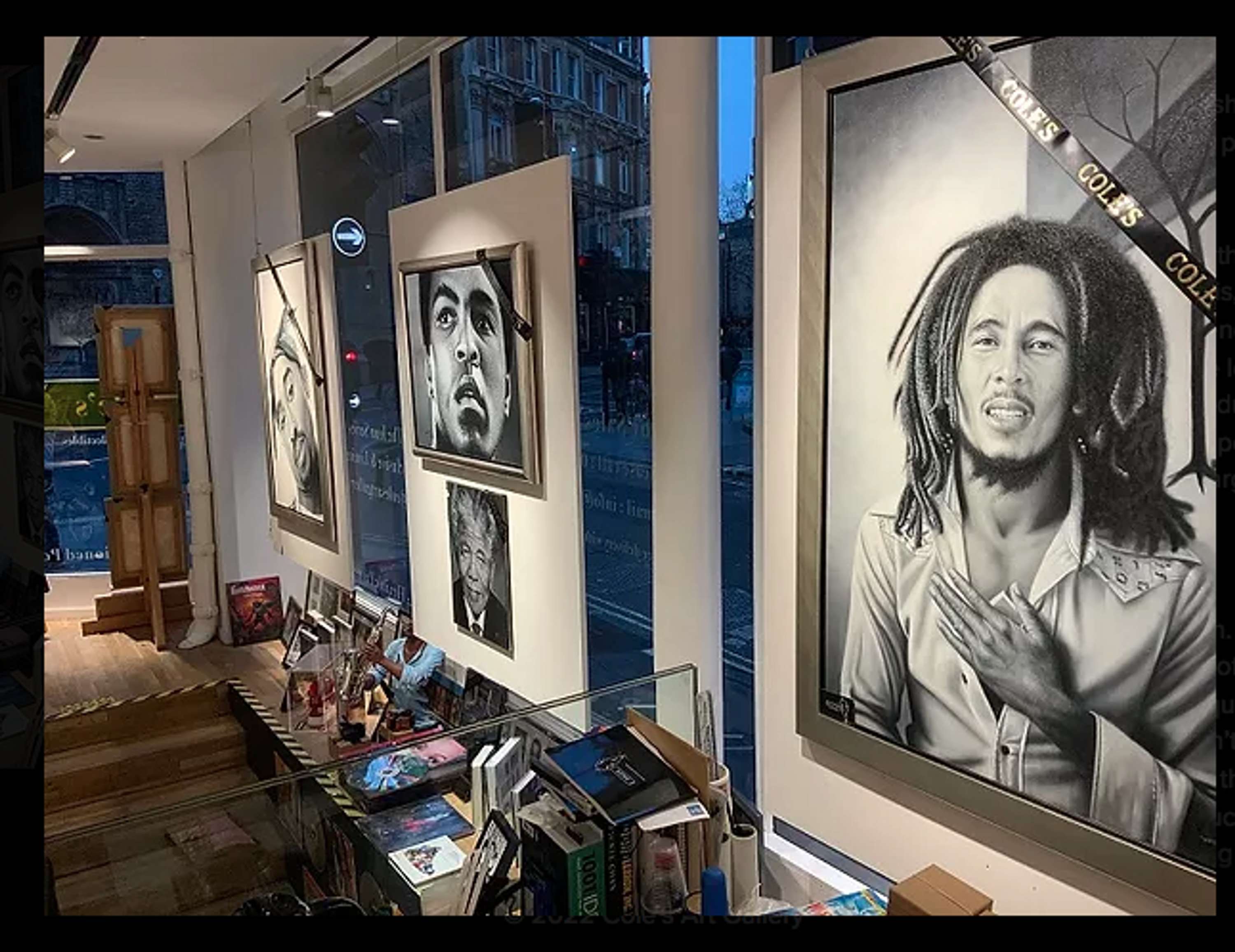 Coles Art Gallery Website Design and Promotion by David Emmanuel Noel
