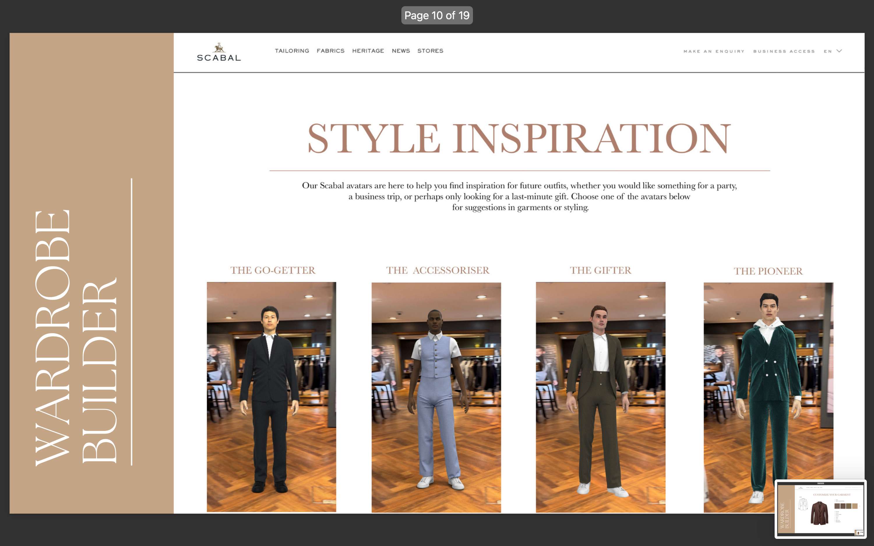 Scabal E-Commerce project by Lucy Brine