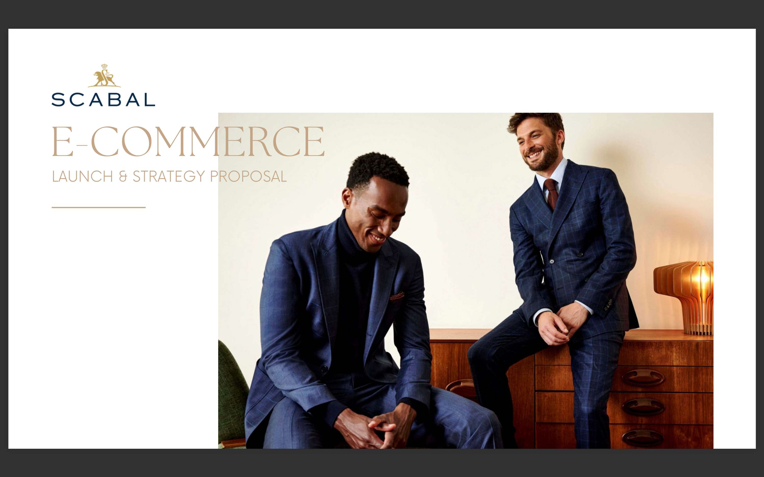 Scabal E-Commerce project by Lucy Brine