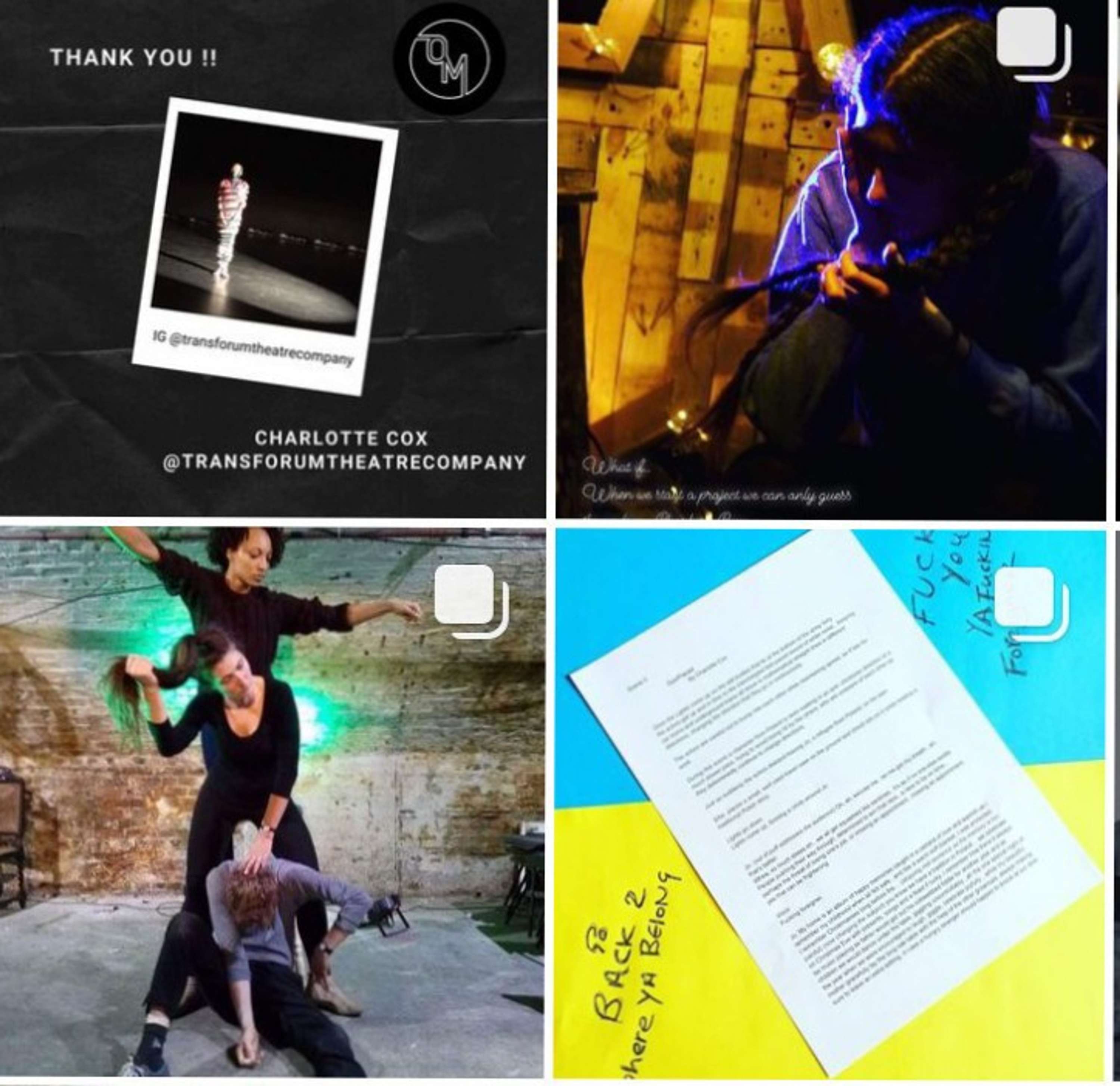 Taking over the IG for one week for Original Magazine by Charlotte Cox @transforumtheatrecompany @tallulahschnauzer
