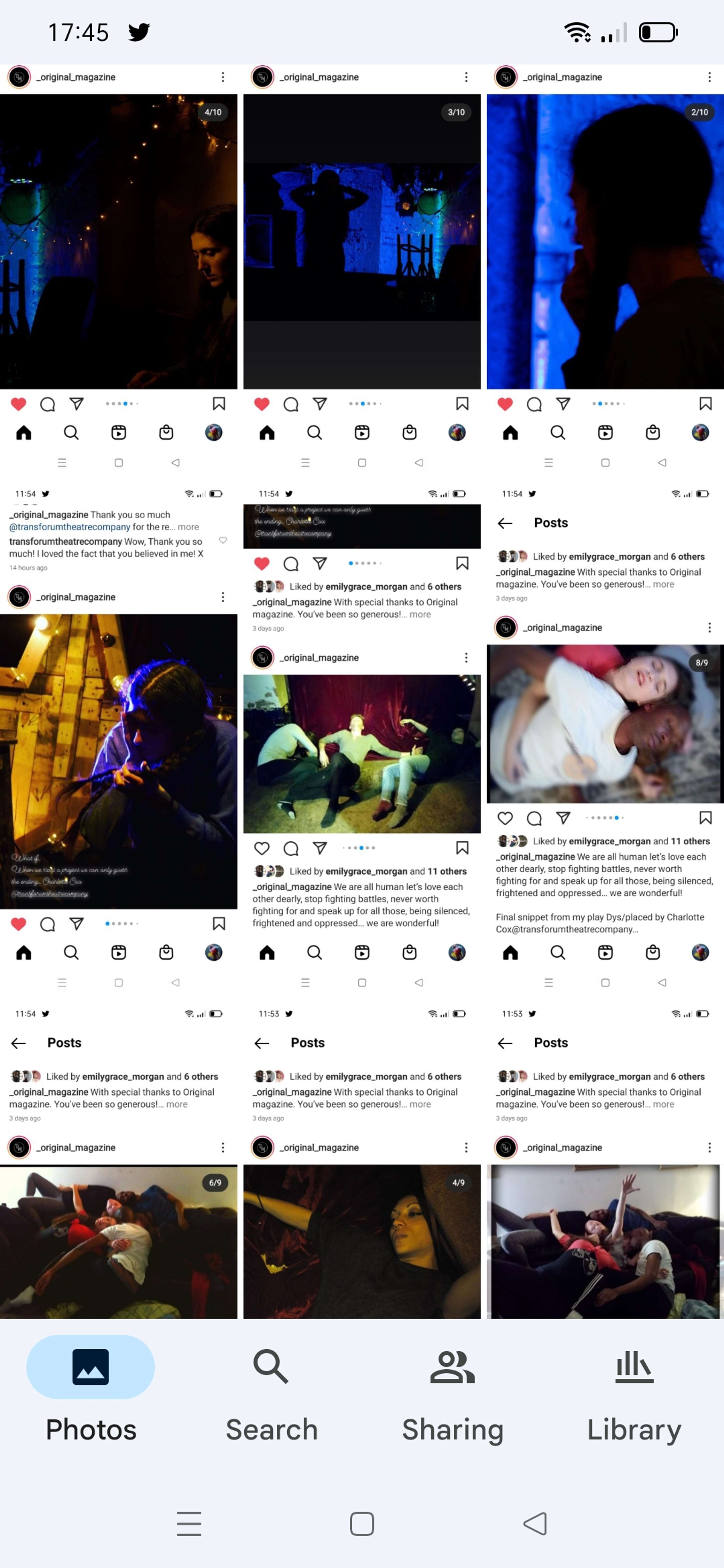 Taking over the IG for one week for Original Magazine by Charlotte Cox @transforumtheatrecompany @tallulahschnauzer
