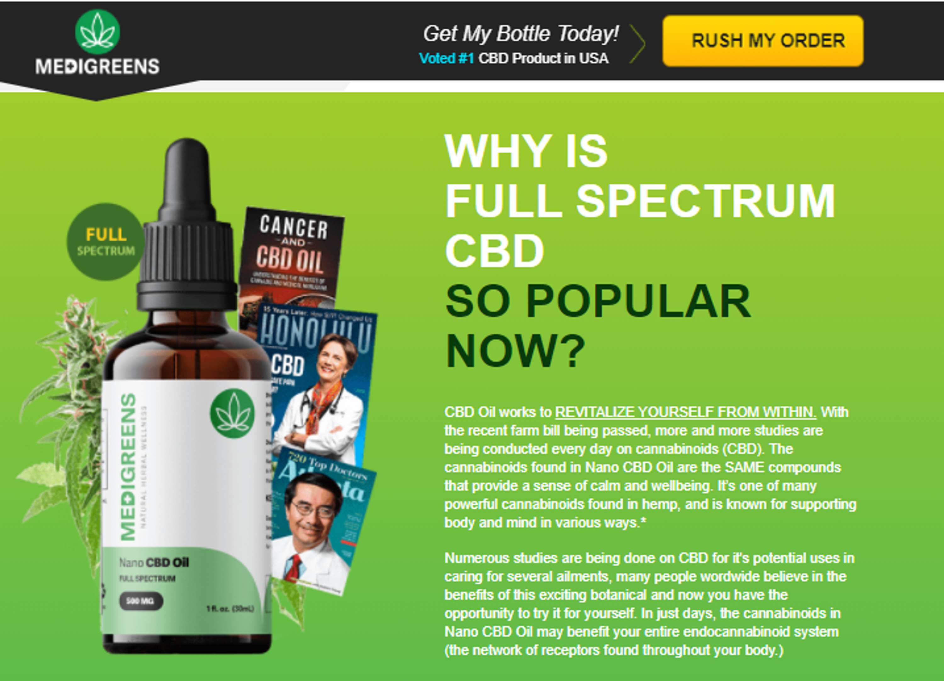 [Benefits] Medi Greens CBD Oil & Gummies Official Site by MediGreens CBD Oil