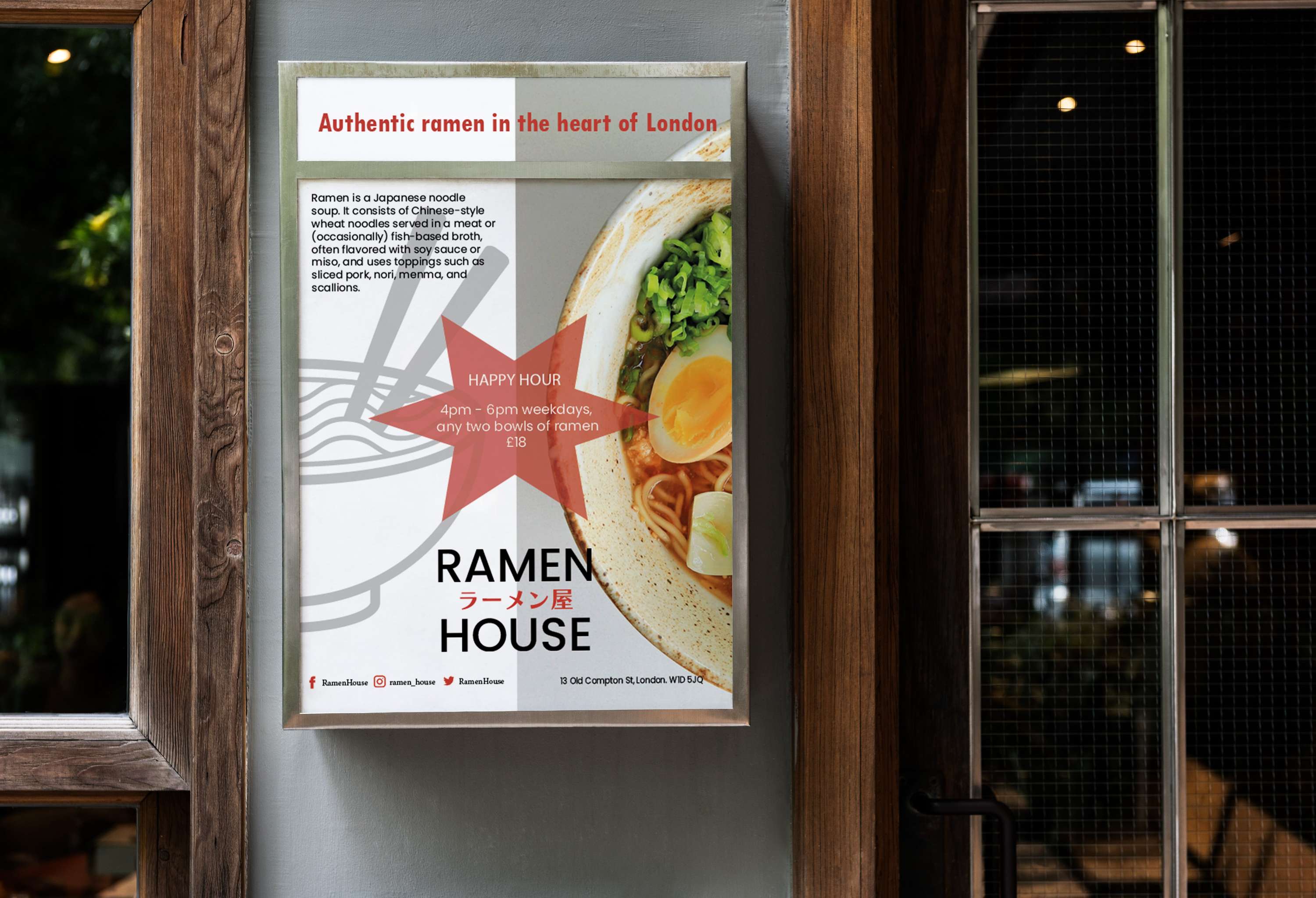 Ramen House Restaurant Poster by Laura Odena