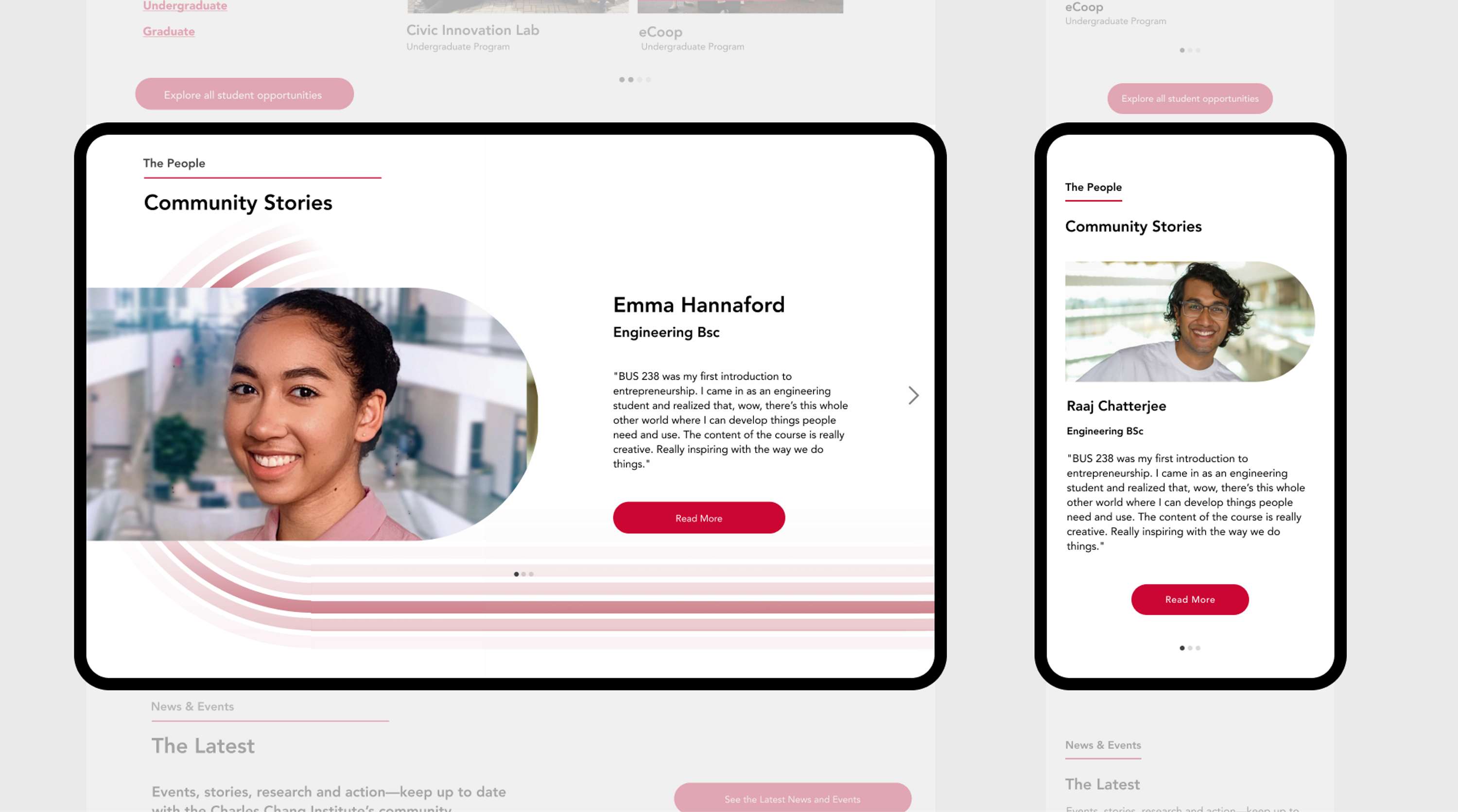 CCIE Visual Identity, Website Redesign by Sanny Trinh
