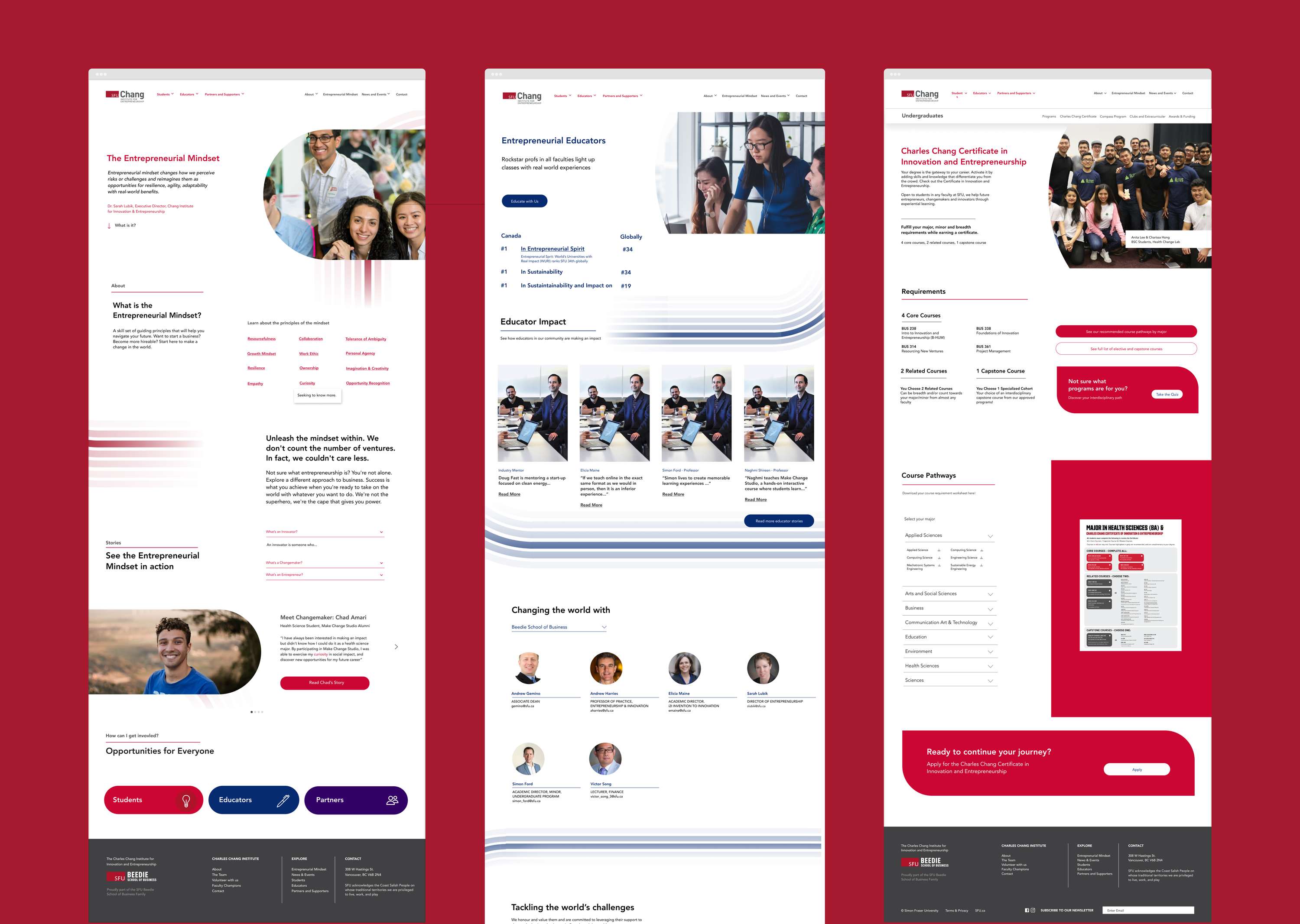 CCIE Visual Identity, Website Redesign by Sanny Trinh