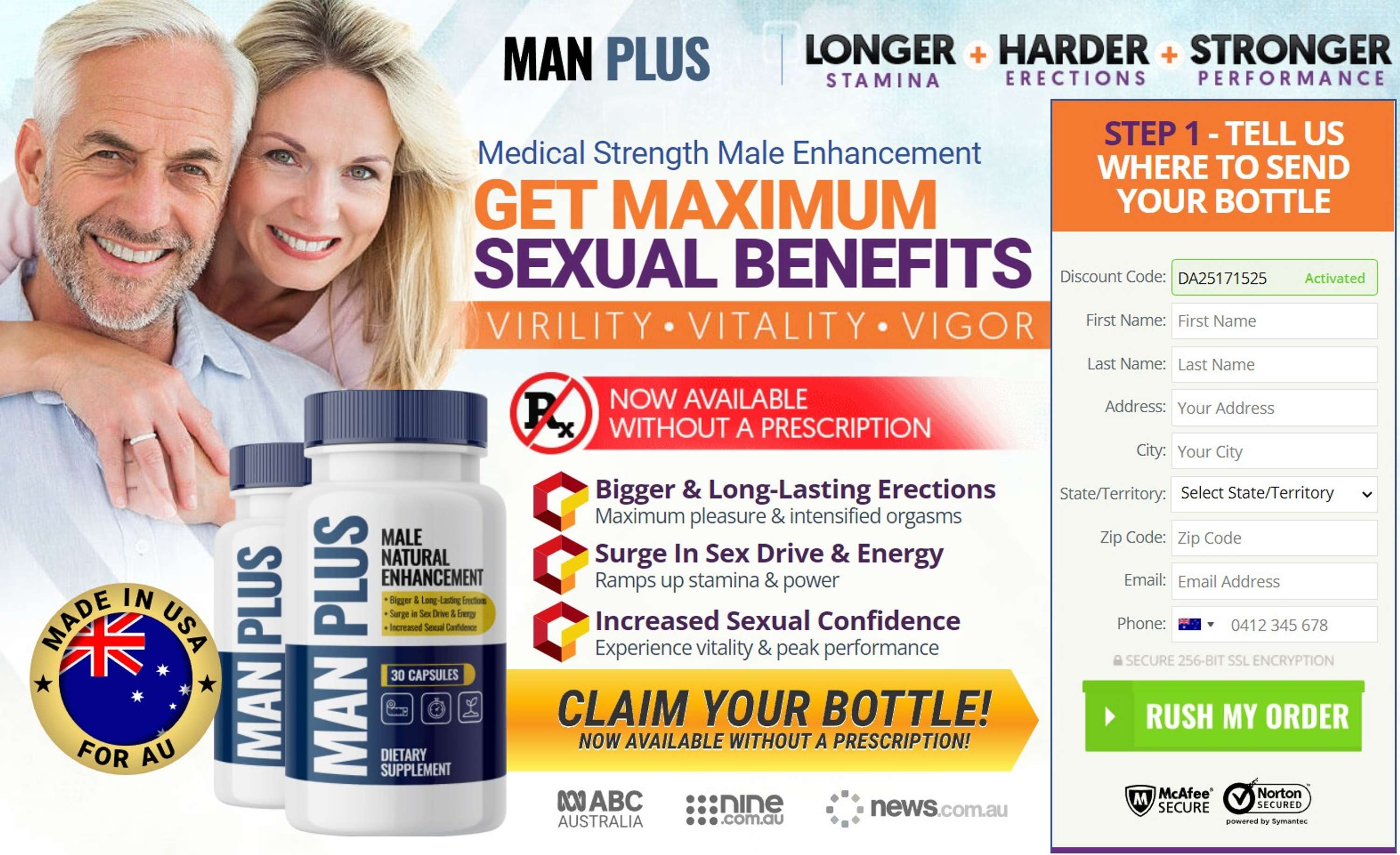 ManPlus Male Enhancement Reviews & Price For Sale by Eagle Eye 911