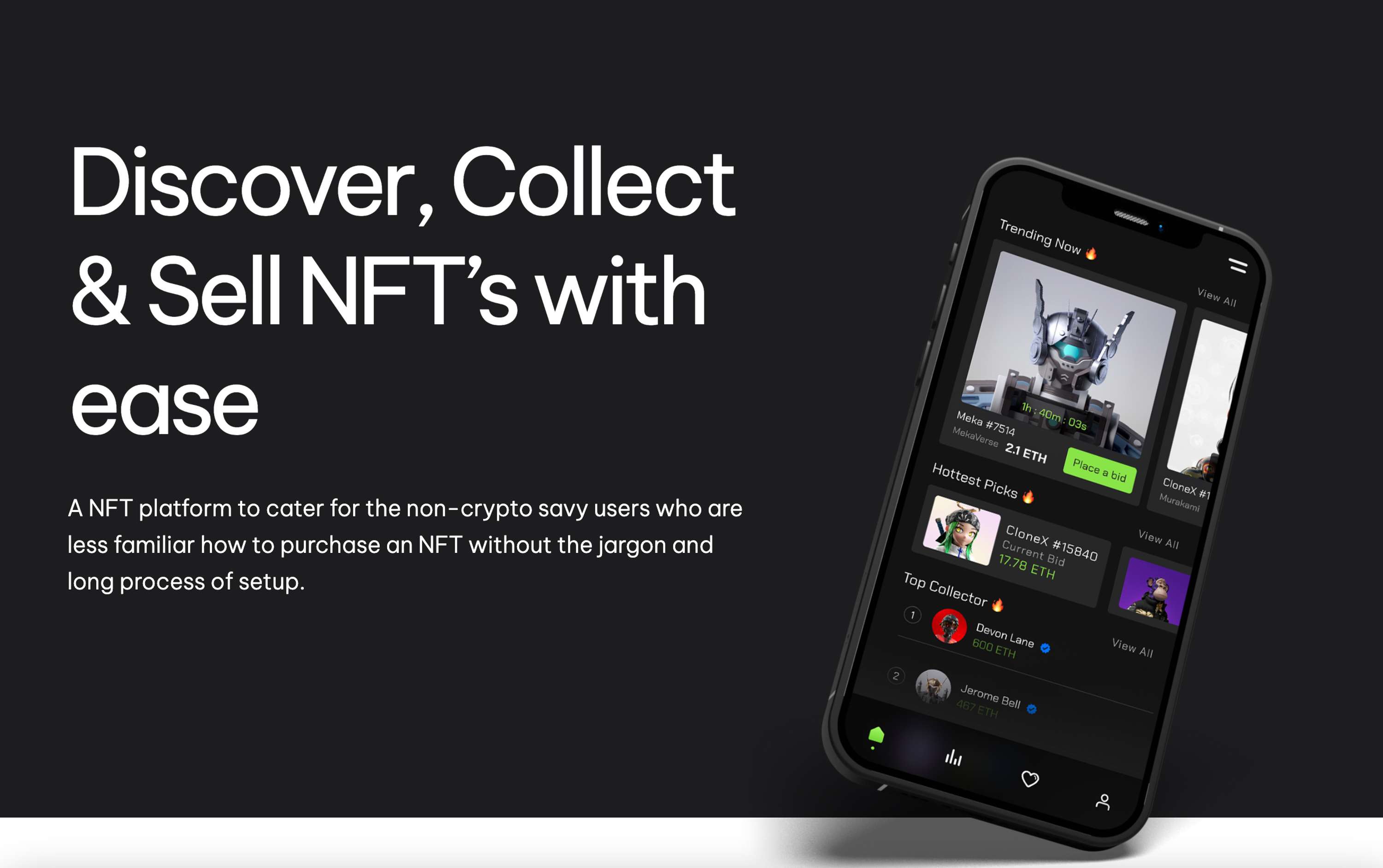Discover NFT's with Ease - Case Study by Ruminate Studio