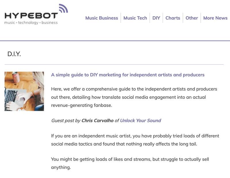 A simple guide to DIY marketing for independent artists and producers by Christopher Carvalho