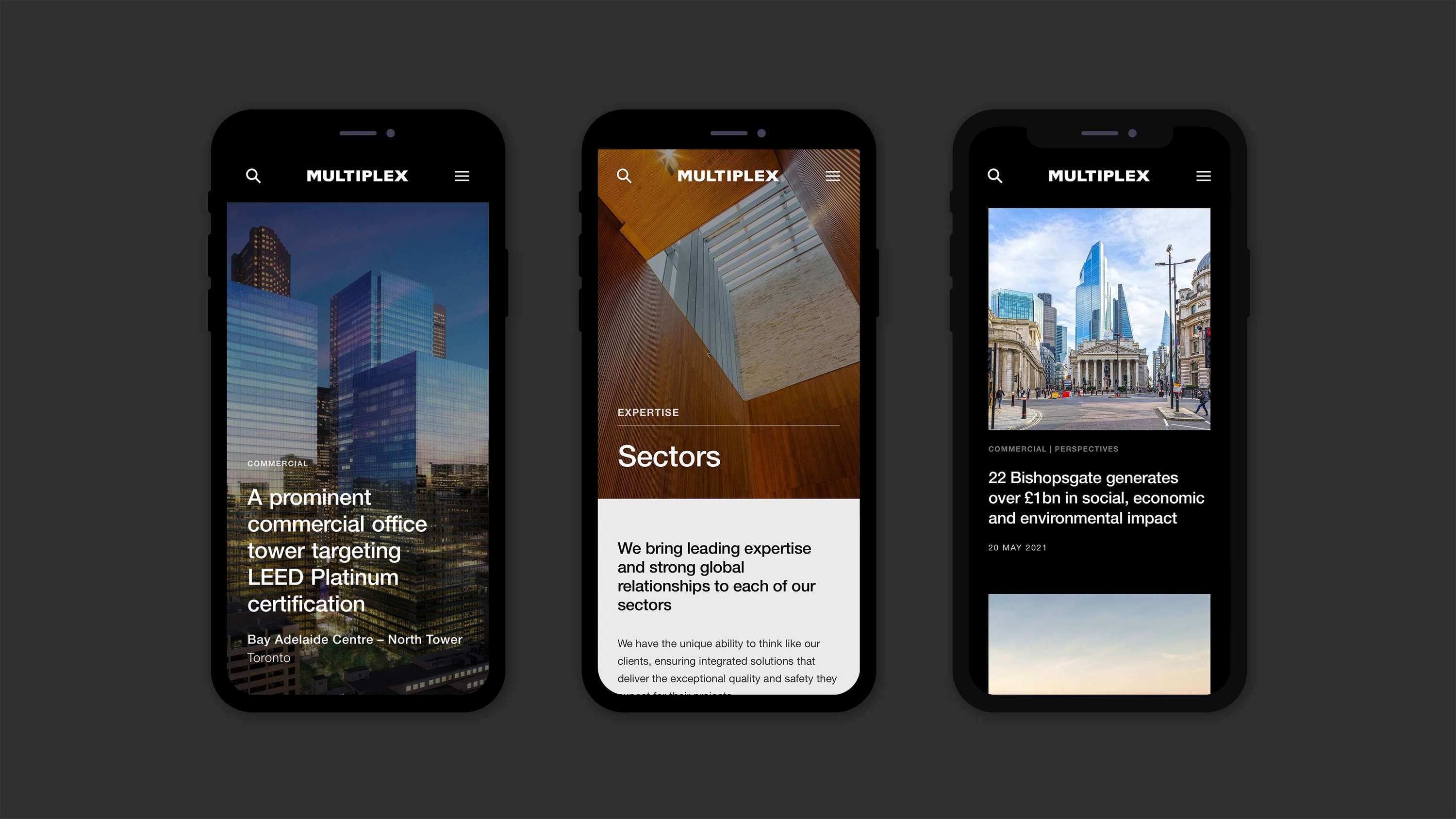Multiplex — Creating a unifying global website for a multinational construction company by SampsonMay