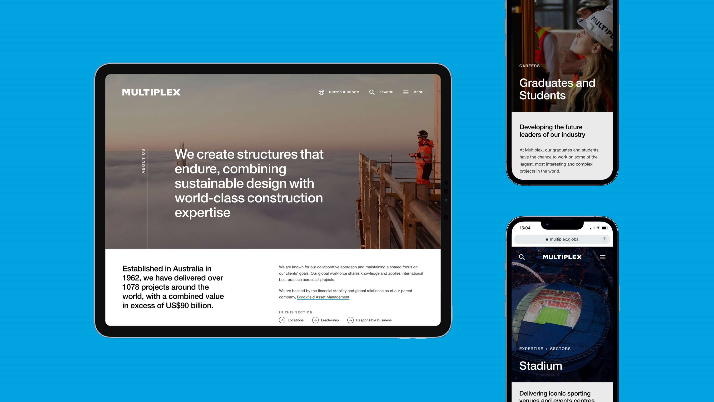 Multiplex — Creating a unifying global website for a multinational construction company by SampsonMay