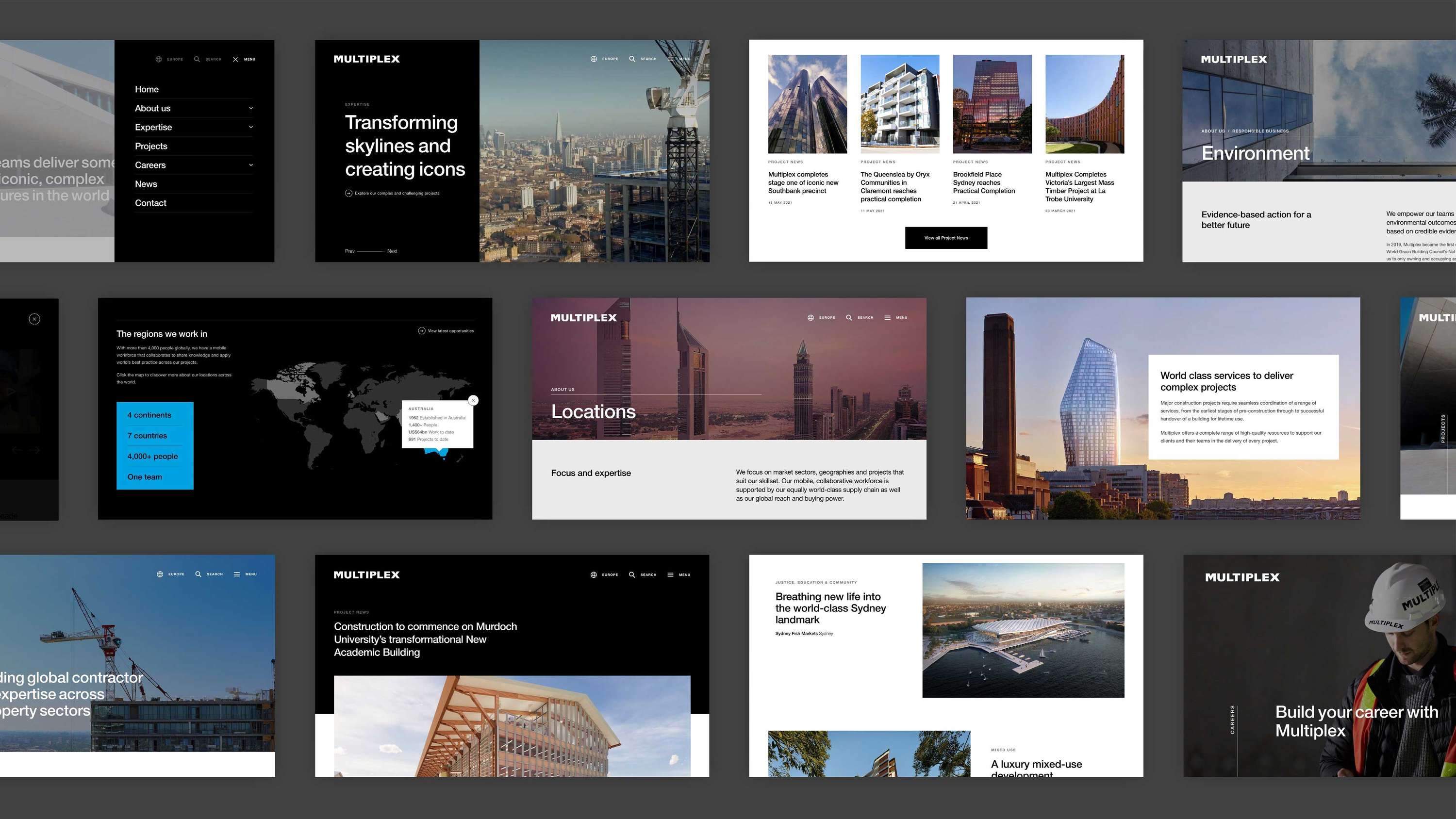 Multiplex — Creating a unifying global website for a multinational construction company by SampsonMay
