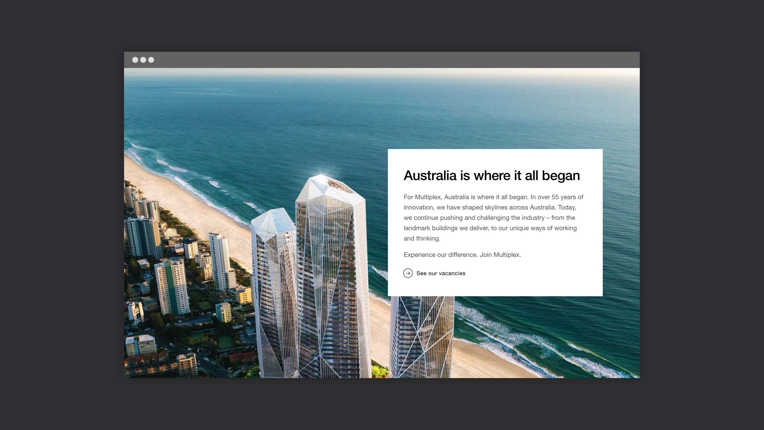 Multiplex — Creating a unifying global website for a multinational construction company by SampsonMay