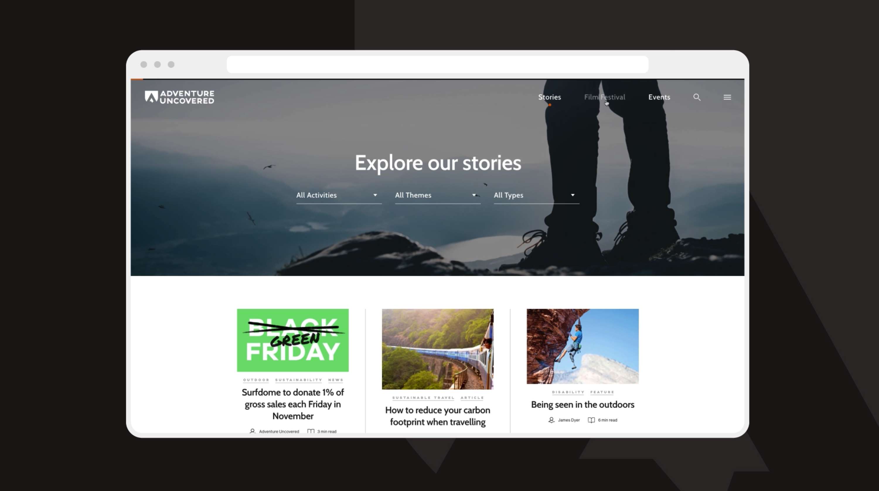 Adventure Uncovered — Creating a platform for purpose-led stories driving social and environmental change by SampsonMay