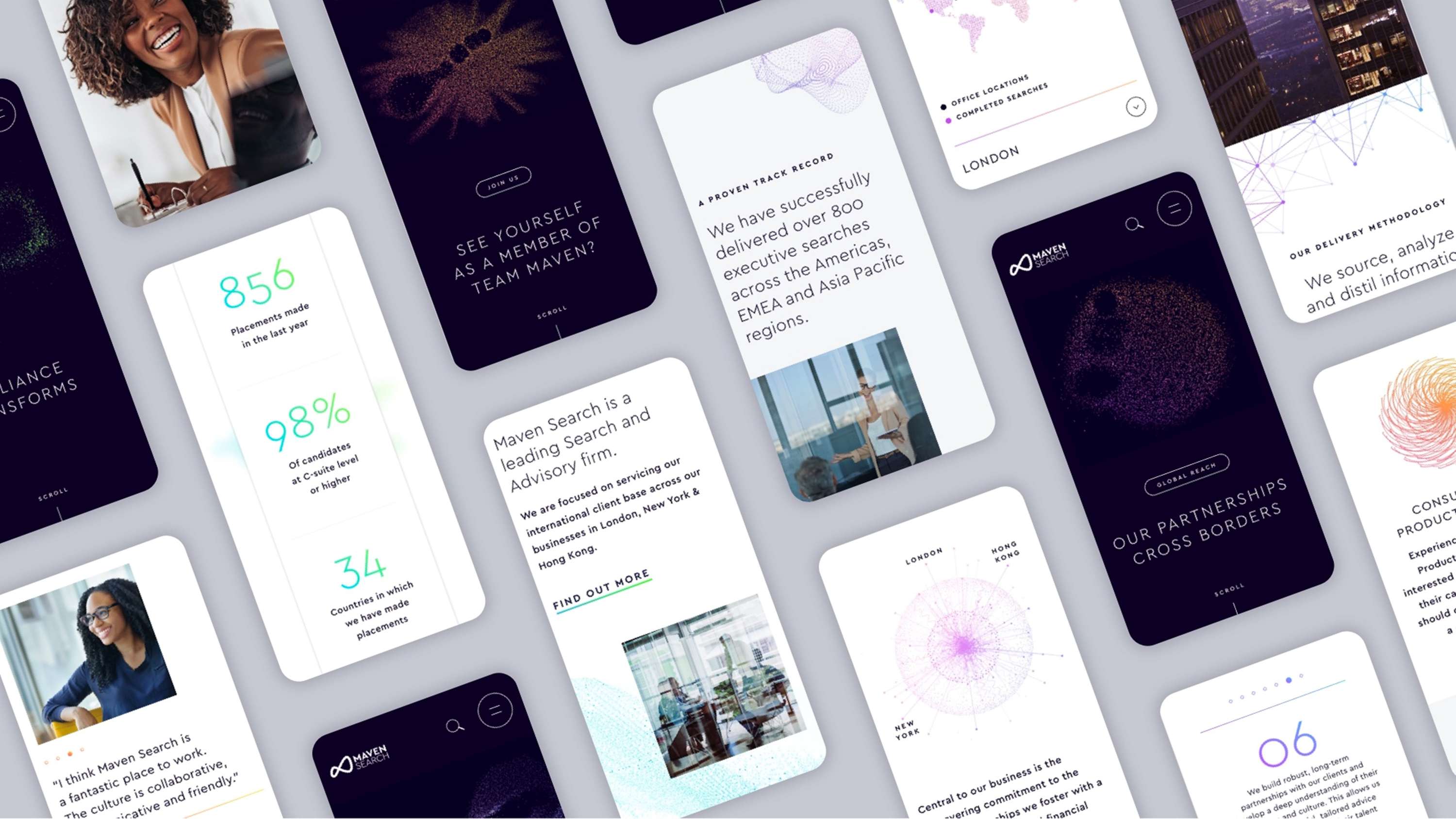 Maven Search — Brand activation and digital transformation for a dynamic executive search and talent advisory firm by SampsonMay