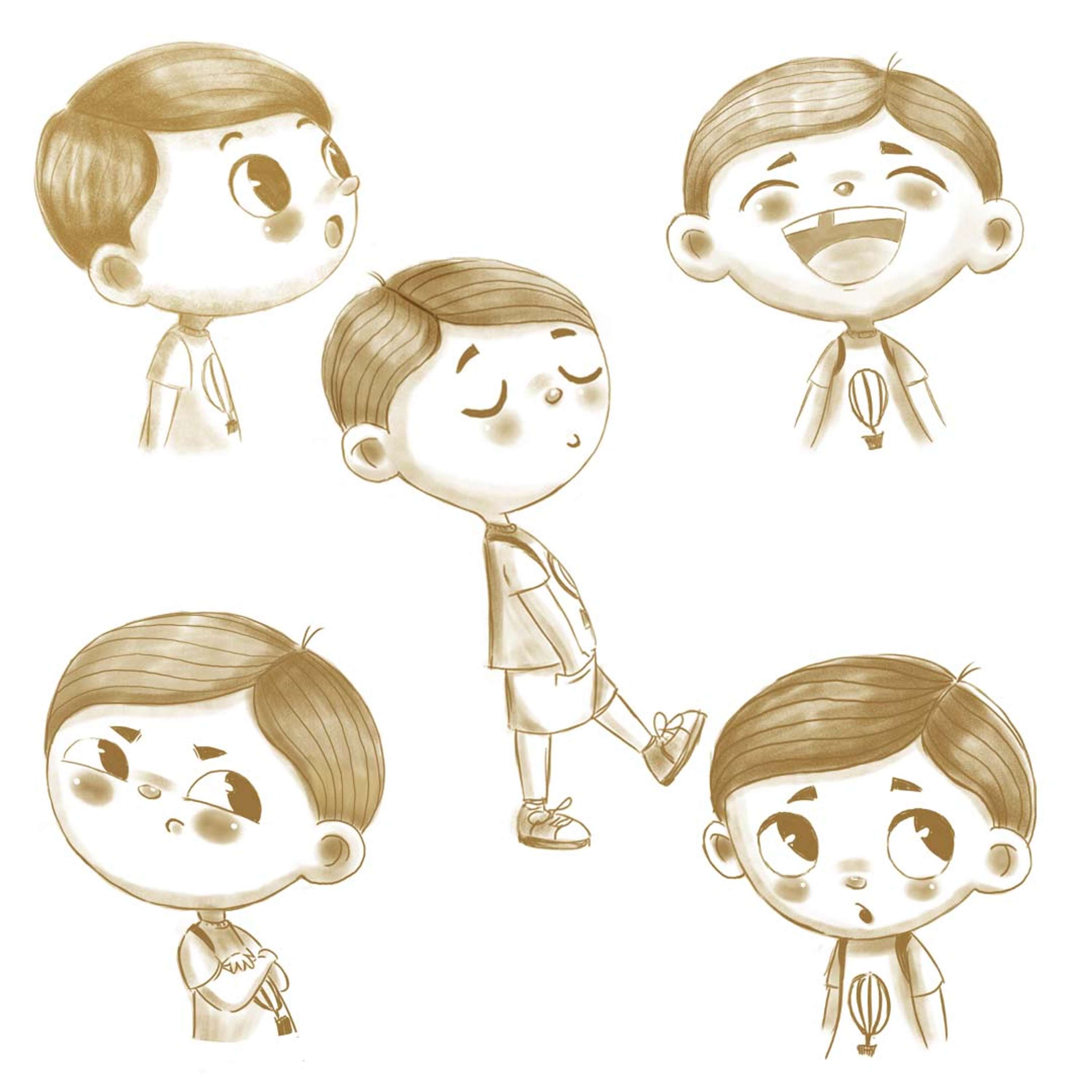 Kid and Dog Characters by Macol Vicinanza