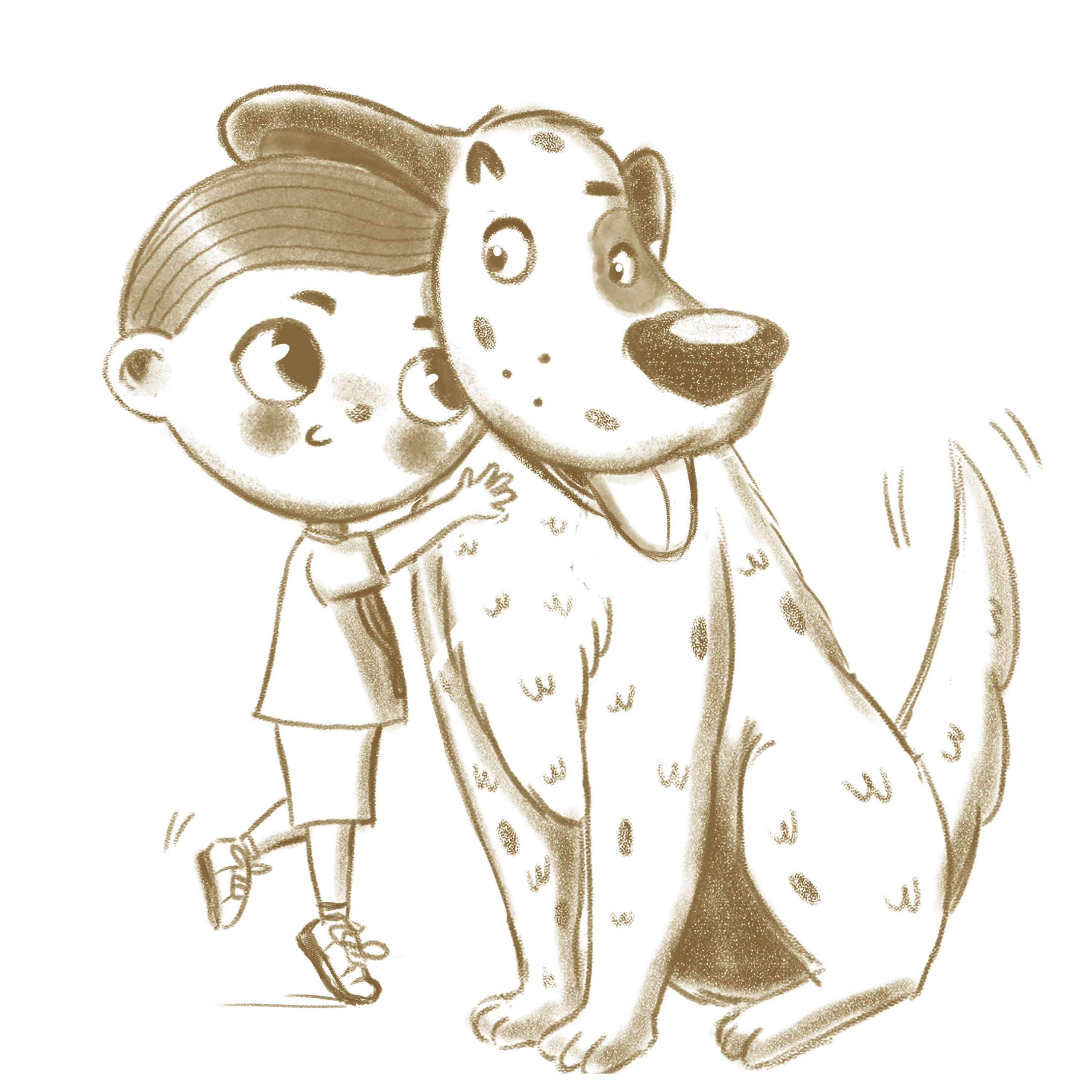Kid and Dog Characters by Macol Vicinanza