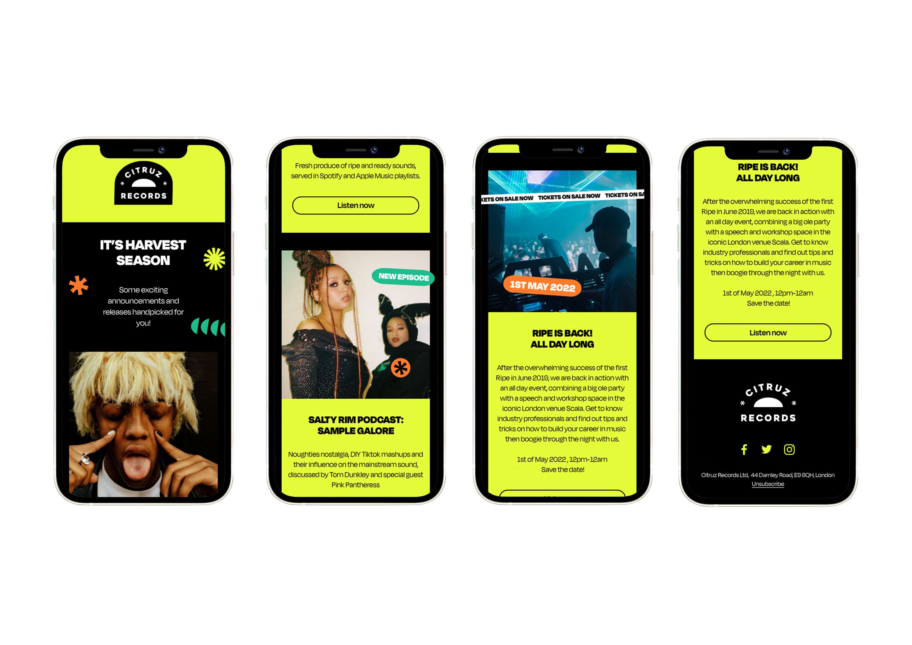 Citruz Records - content creation and branding by Alberto Mastroeni