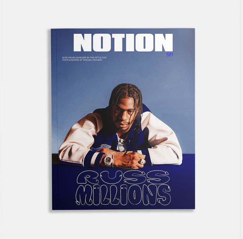 Notion Magazine cover shoot by Rodier Bondonga