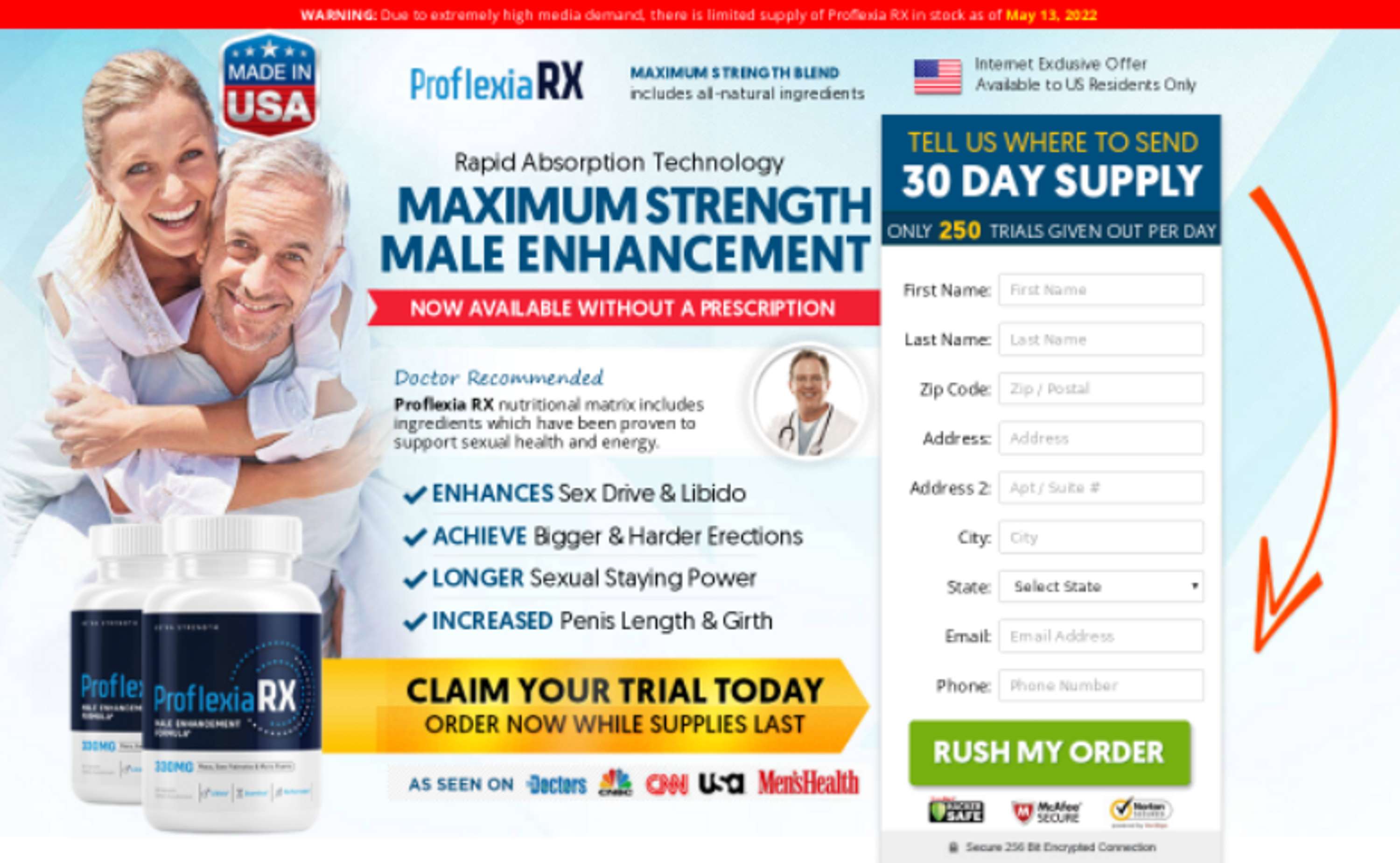Proflexia Rx Male Enhancement  *Shocking Price* Best Male Supporter Formula! by Danial Allen