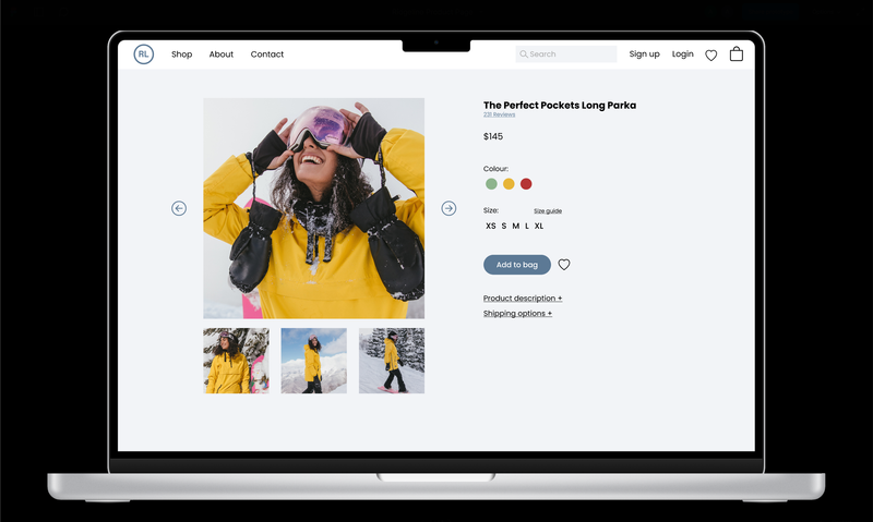 Ridgeline: Product Page (Website) by Asia Volante