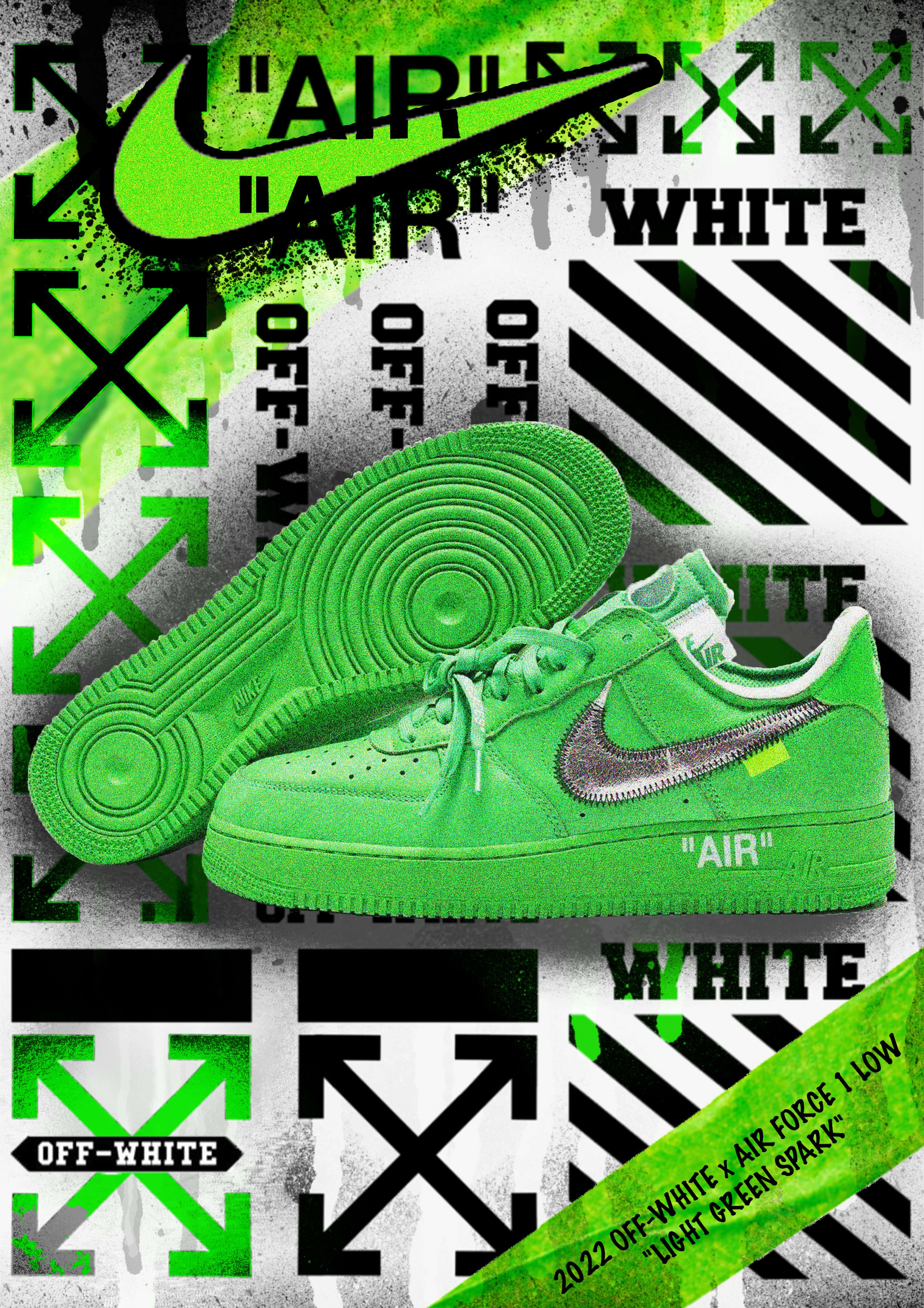 Off-White X Nike Poster by Laura Odena