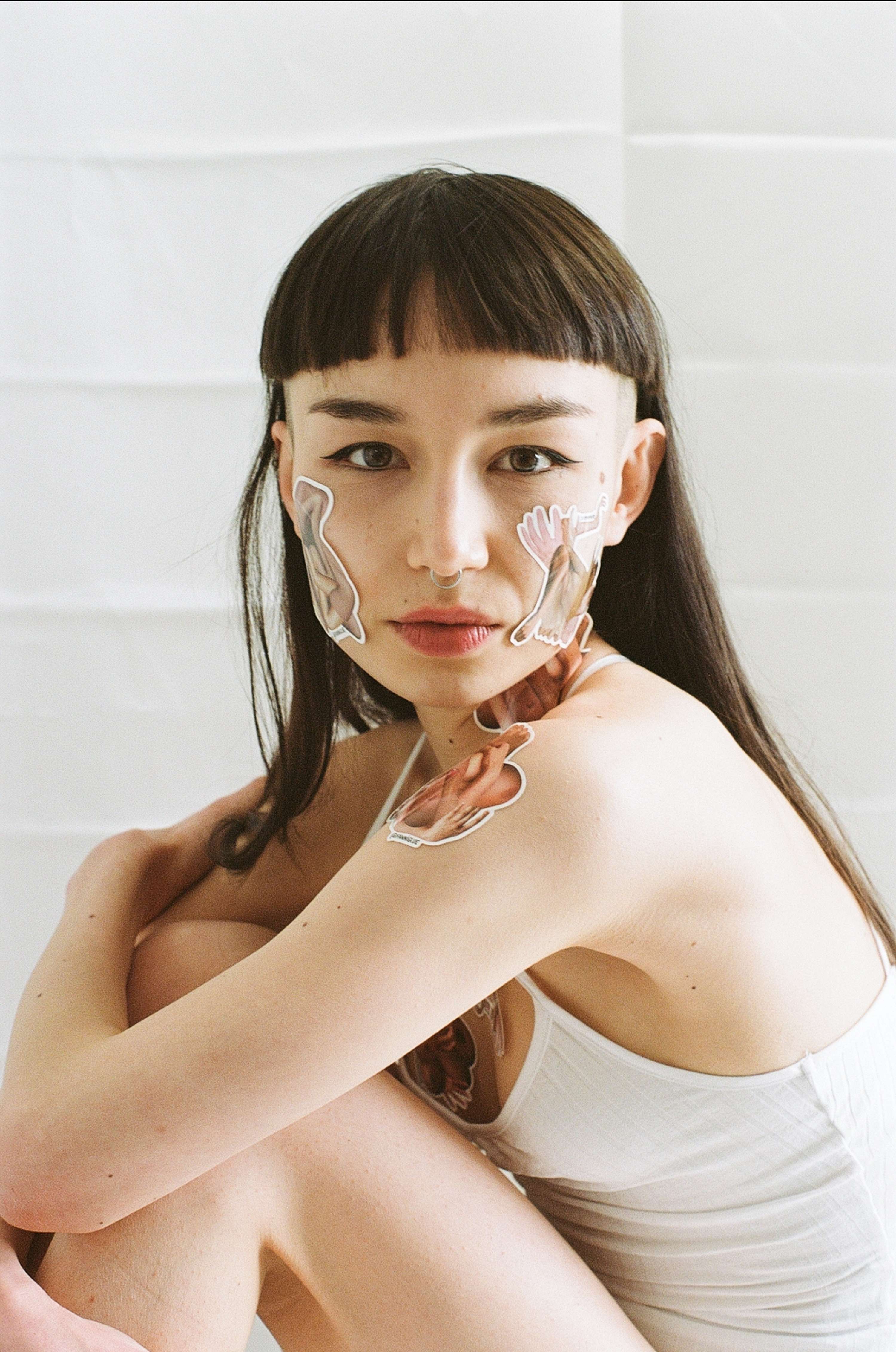 Gaze and Glued by Kmar Douagi