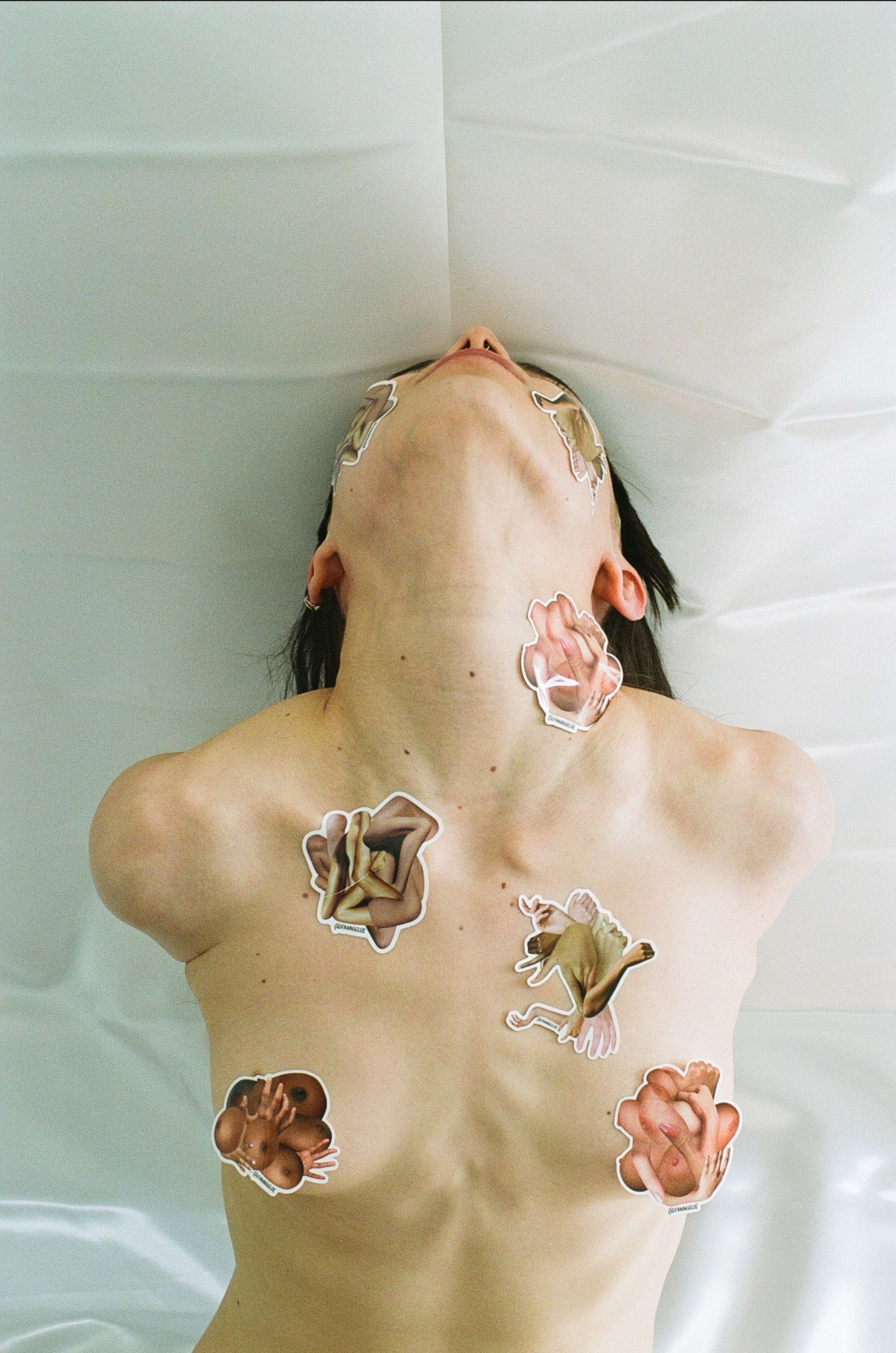 Gaze and Glued by Kmar Douagi