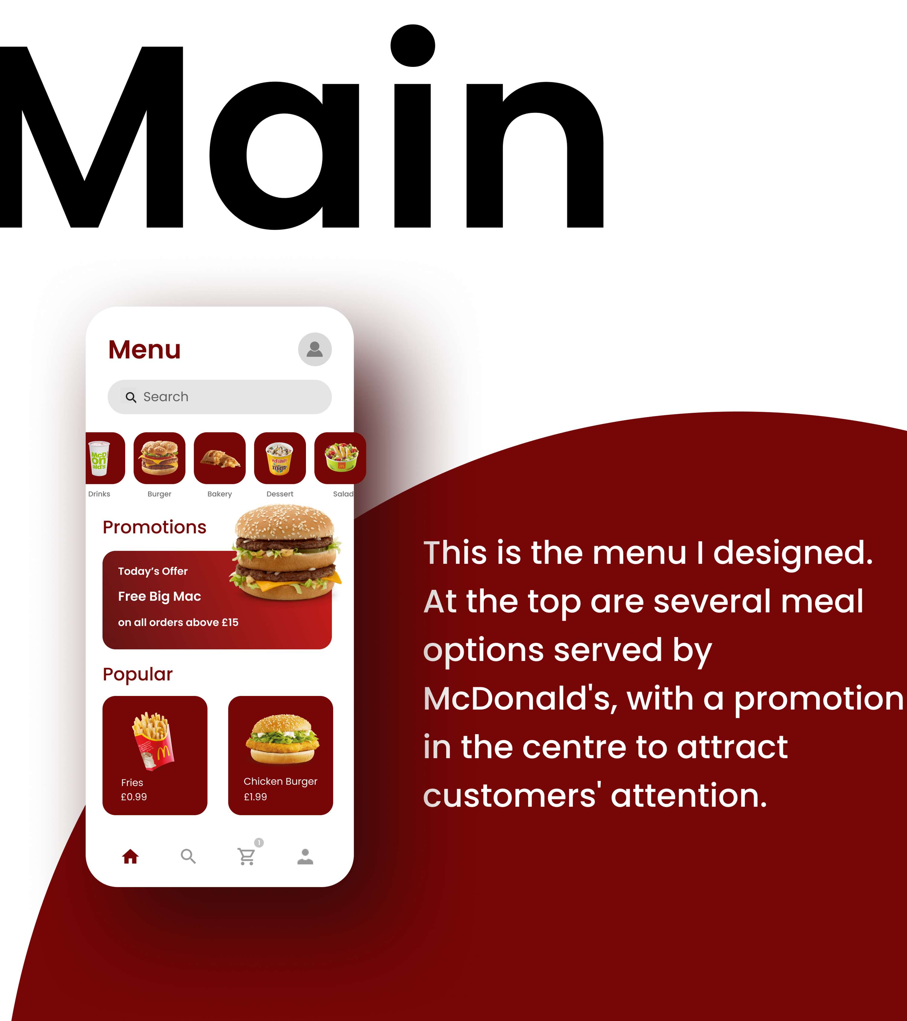 McDonald's App Practice by Shaznay Bartley