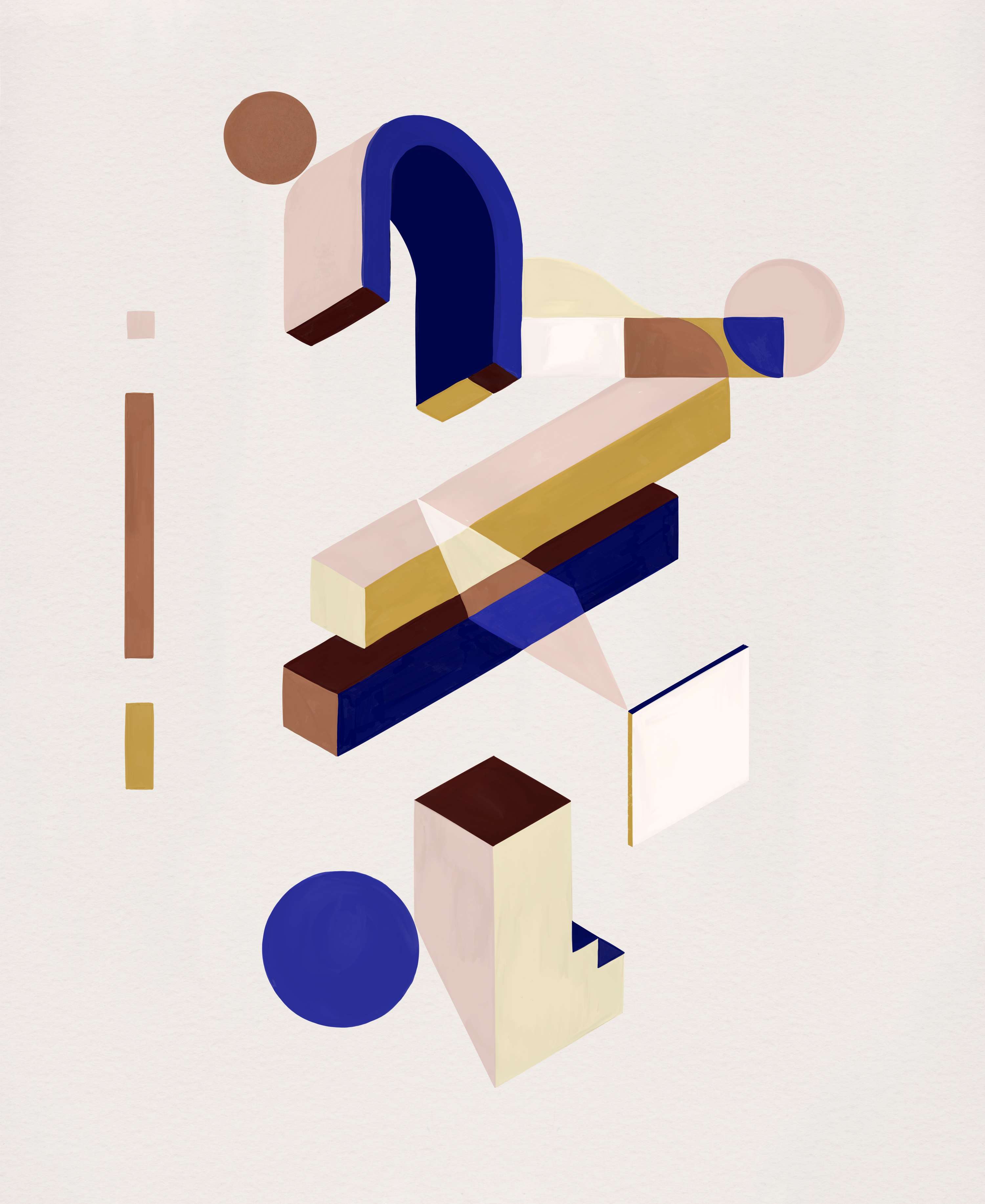 Digital gouache illustrations by Katie Opländer