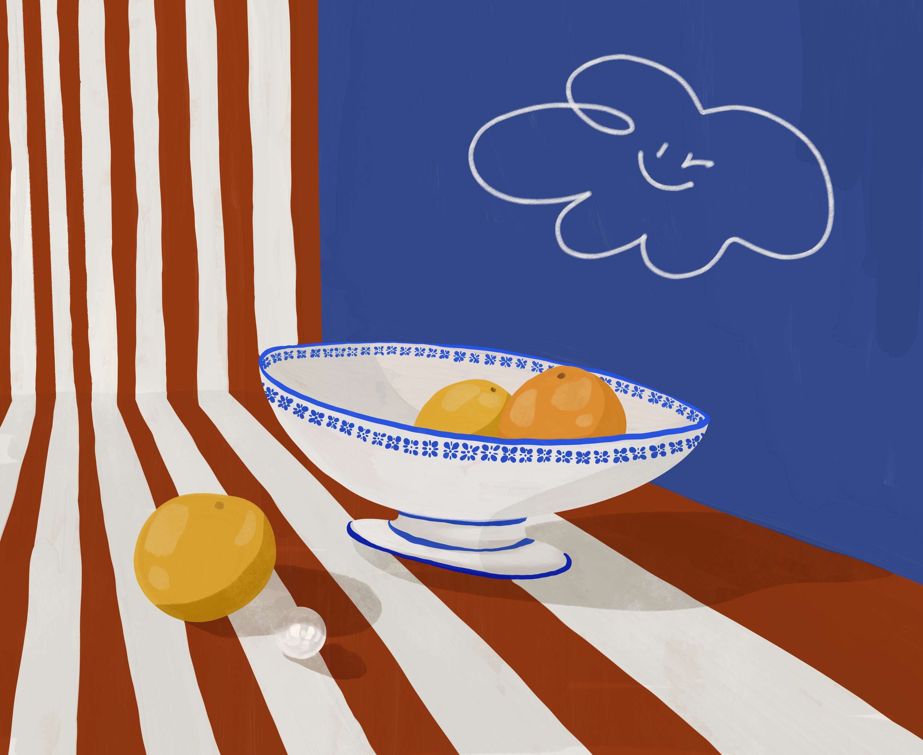 Digital gouache illustrations by Katie Opländer