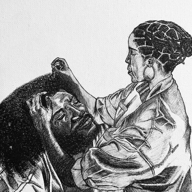 From an extensive series of works called 'Love episodes.' by Mofe Demuren