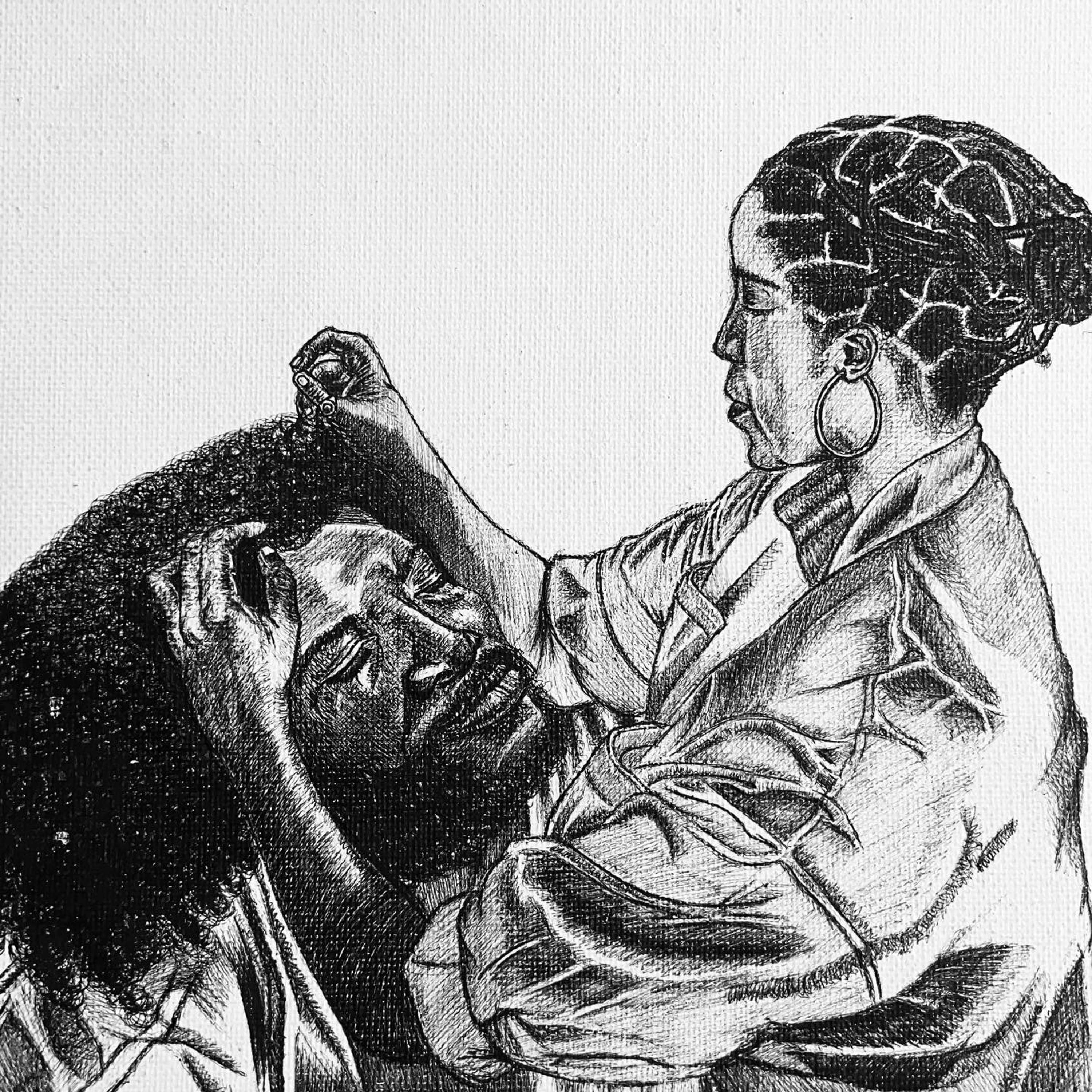 From an extensive series of works called 'Love episodes.' by Mofe Demuren