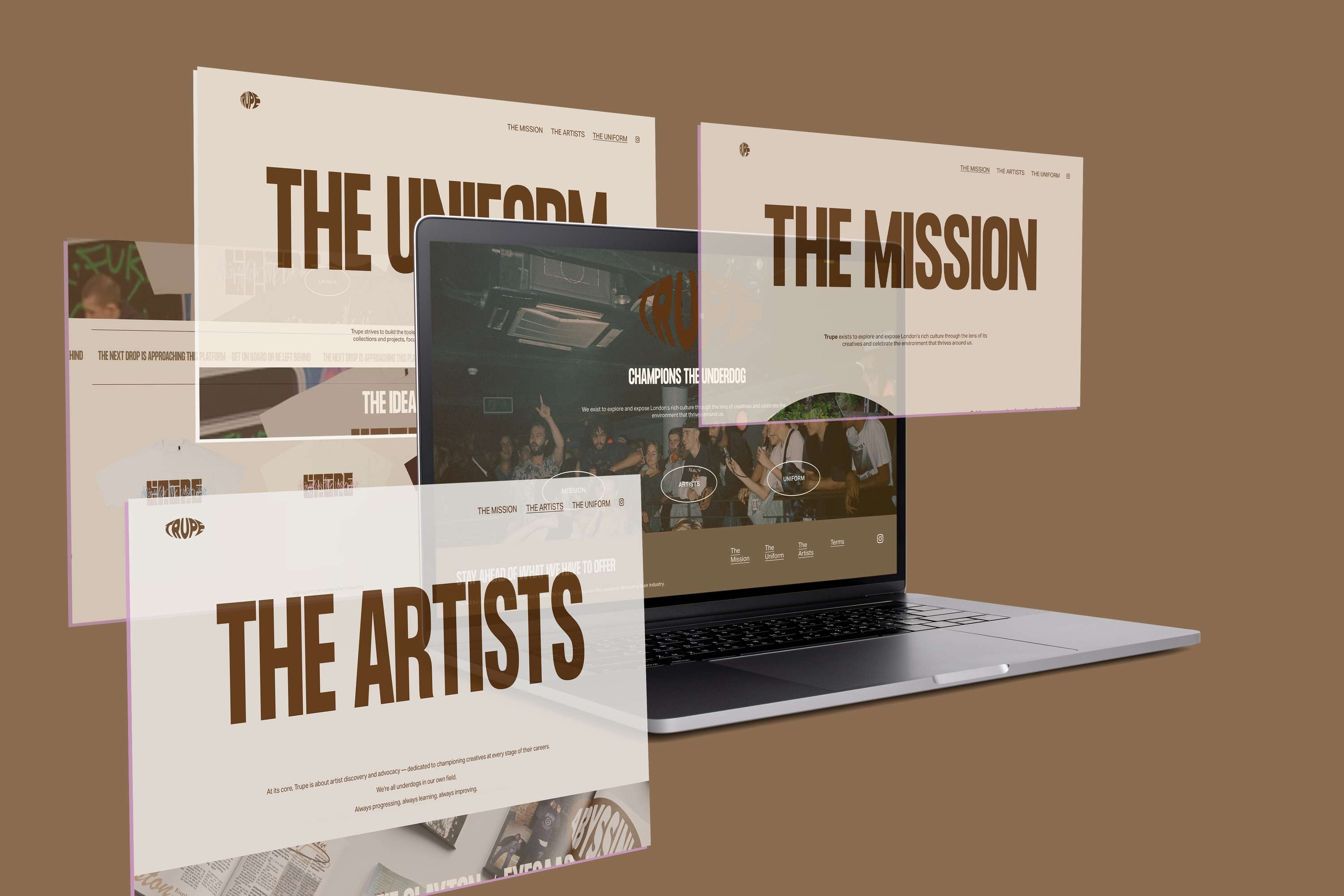 Trupe Website by Joshua Hester