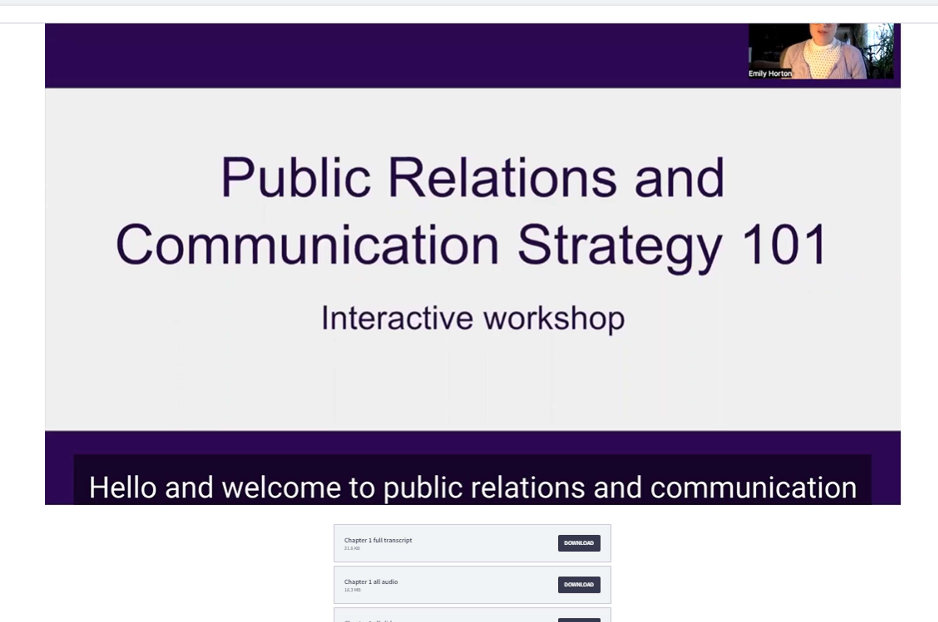 Inclusive and accessible communications and PR short course by Bua