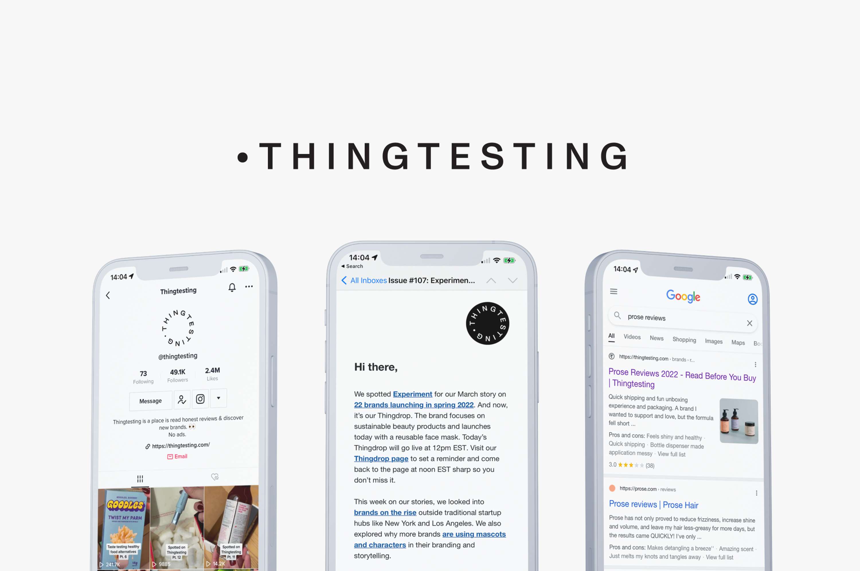 Thingtesting by Sade Taiwo