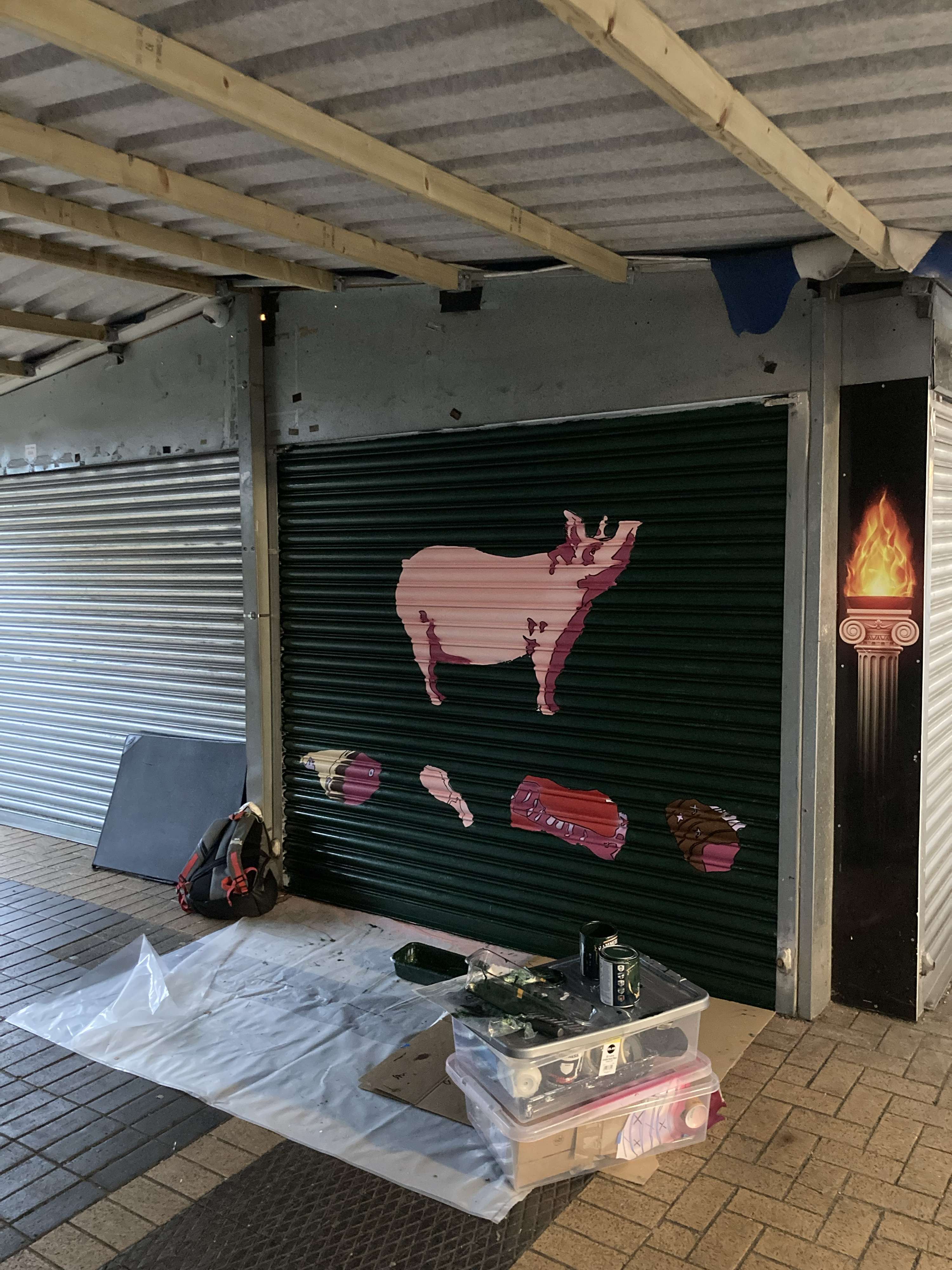 Mk Open Market Shutter Commission by Robin Clements