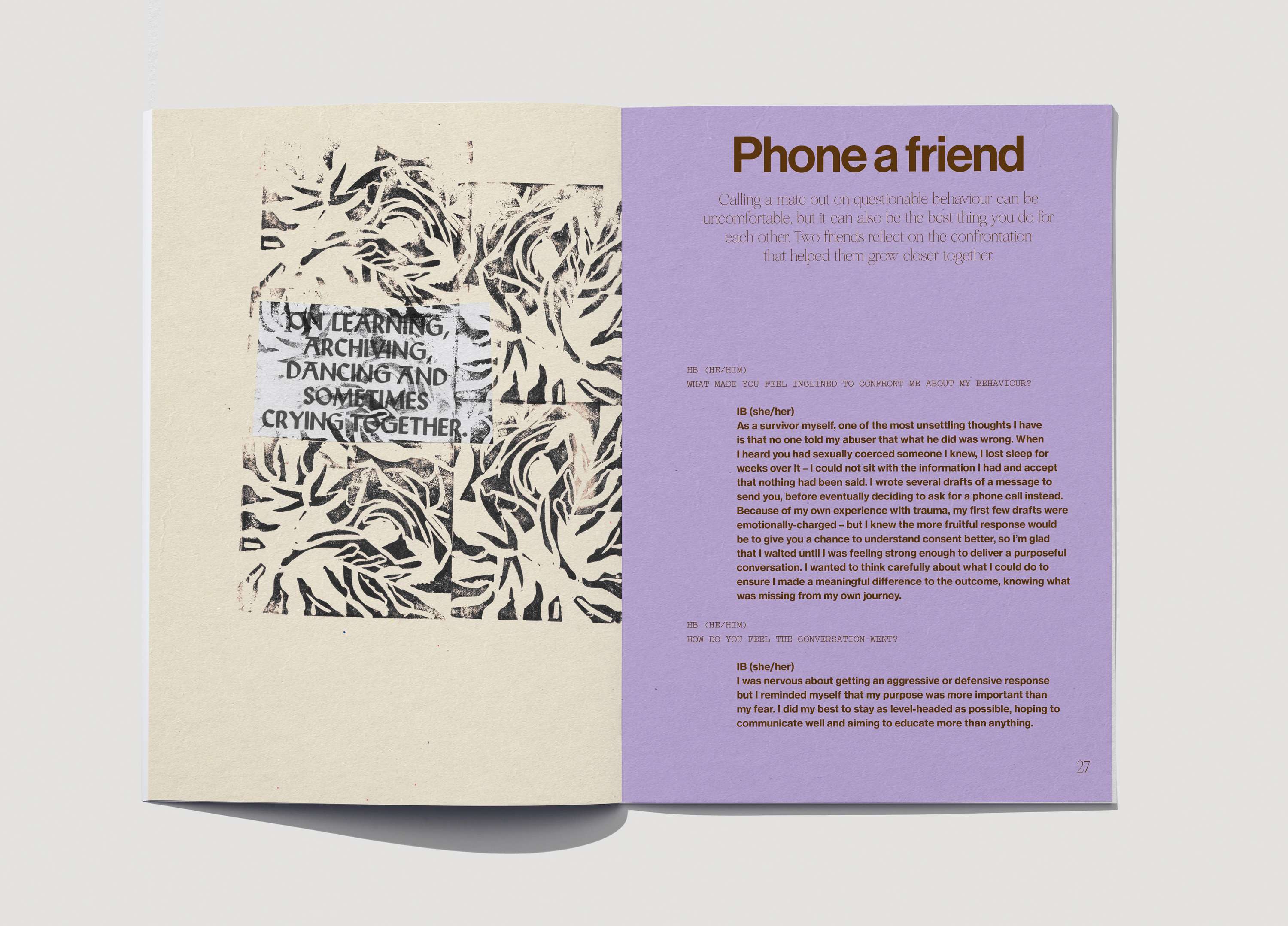 ASK, A project about Consent by Mara Bragagnolo