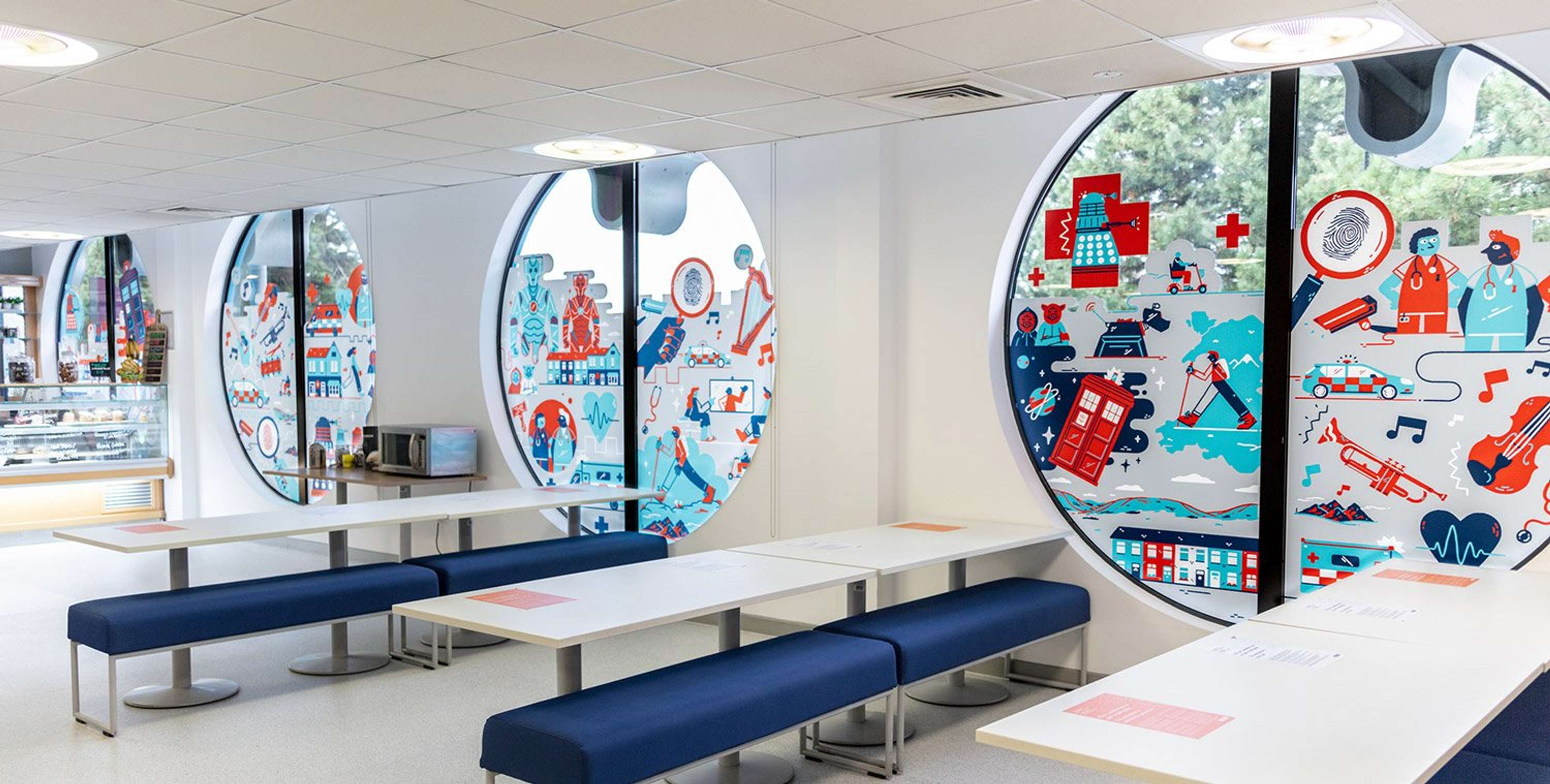 BBC Window Murals by Matt Joyce