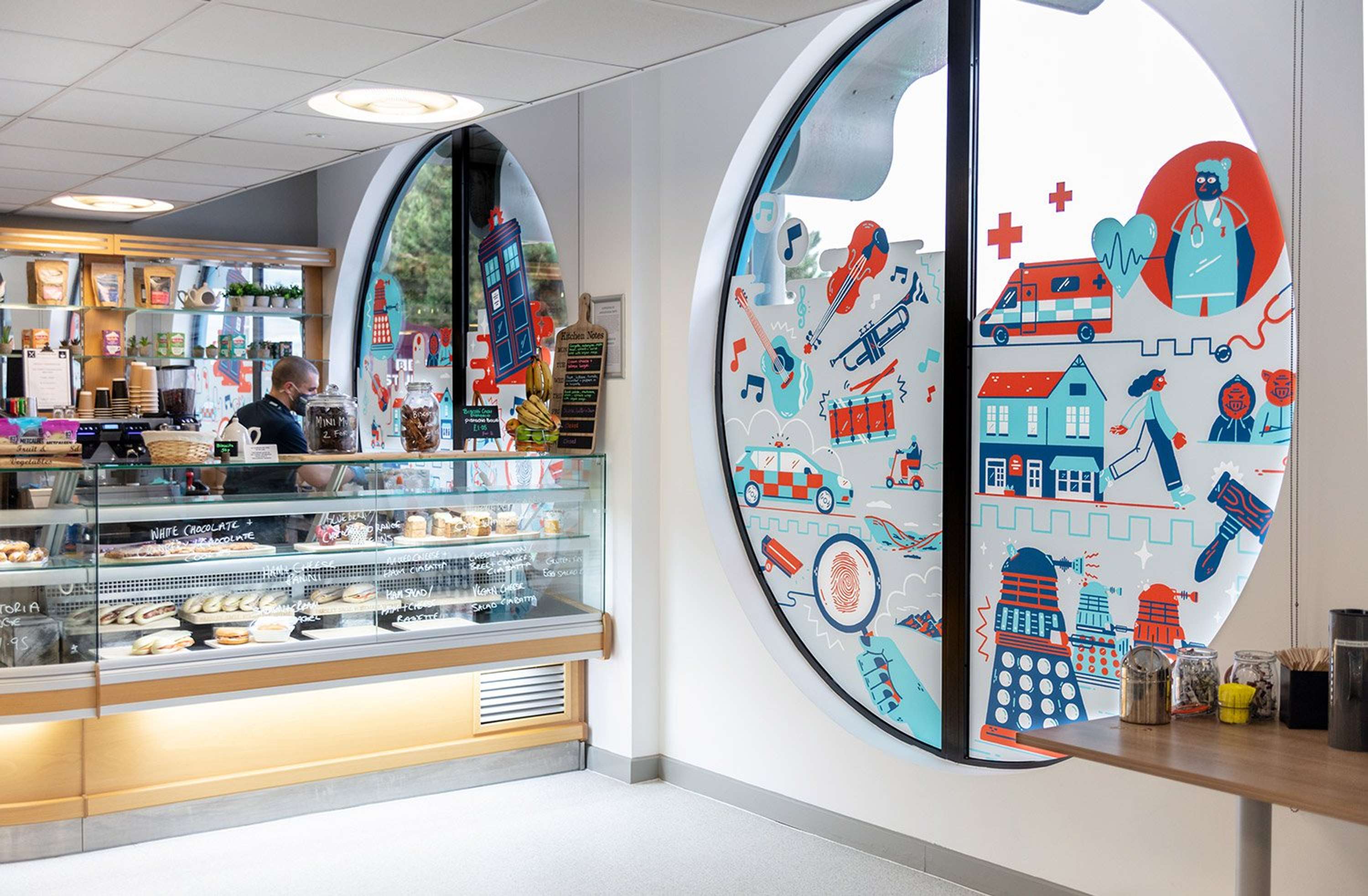 BBC Window Murals by Matt Joyce