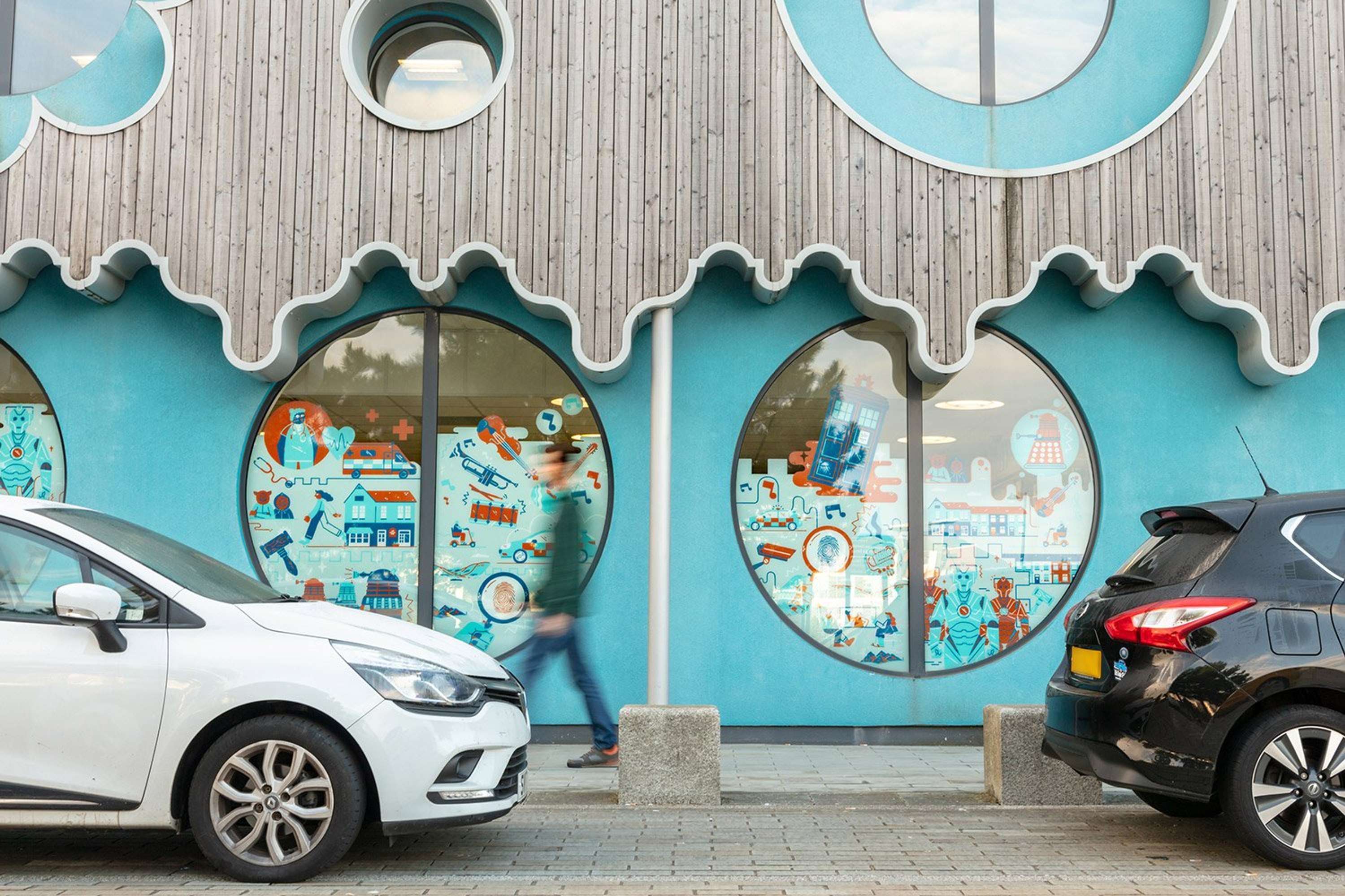 BBC Window Murals by Matt Joyce