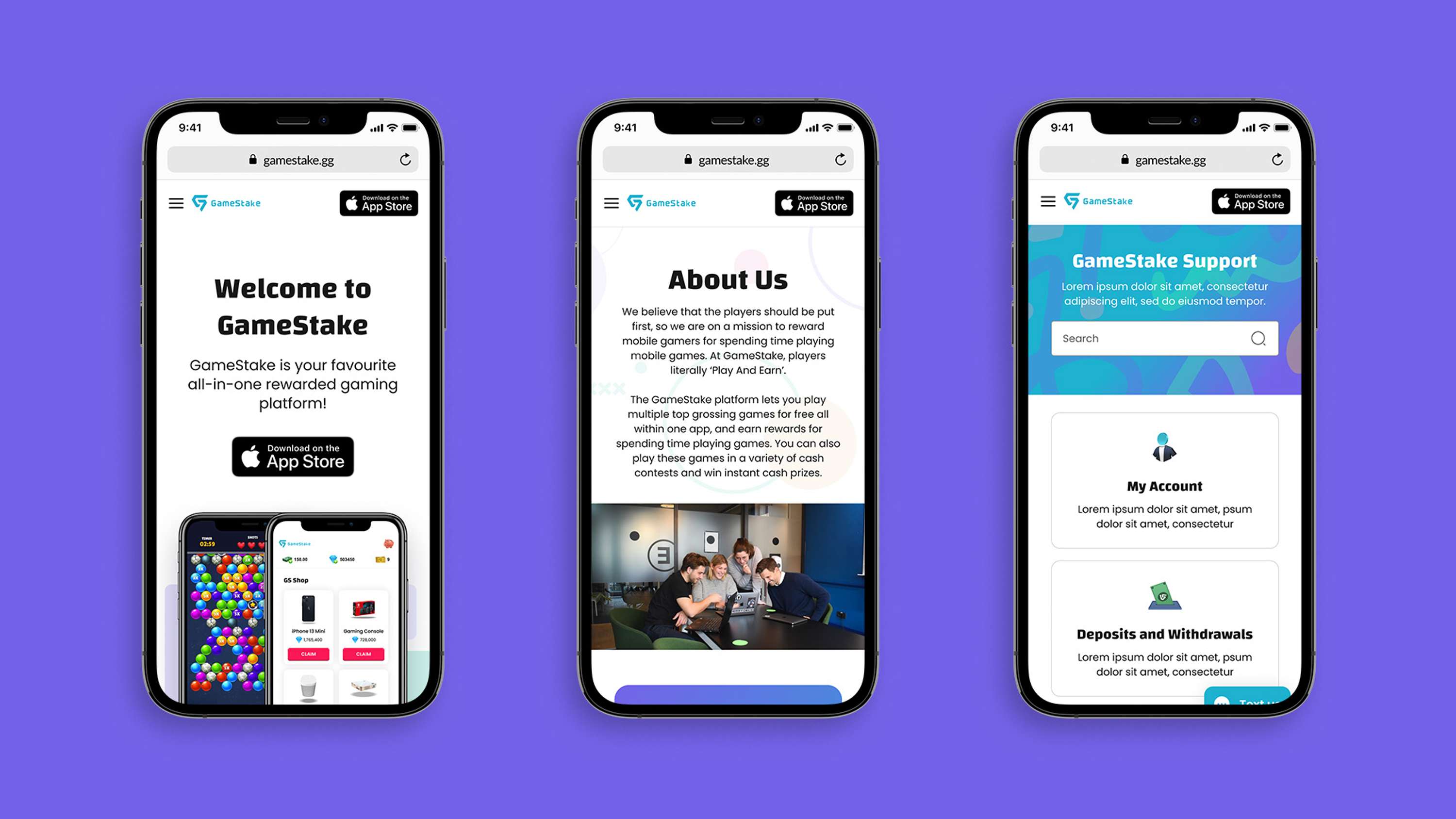 GameStake Website by Andrei Titus Alexa