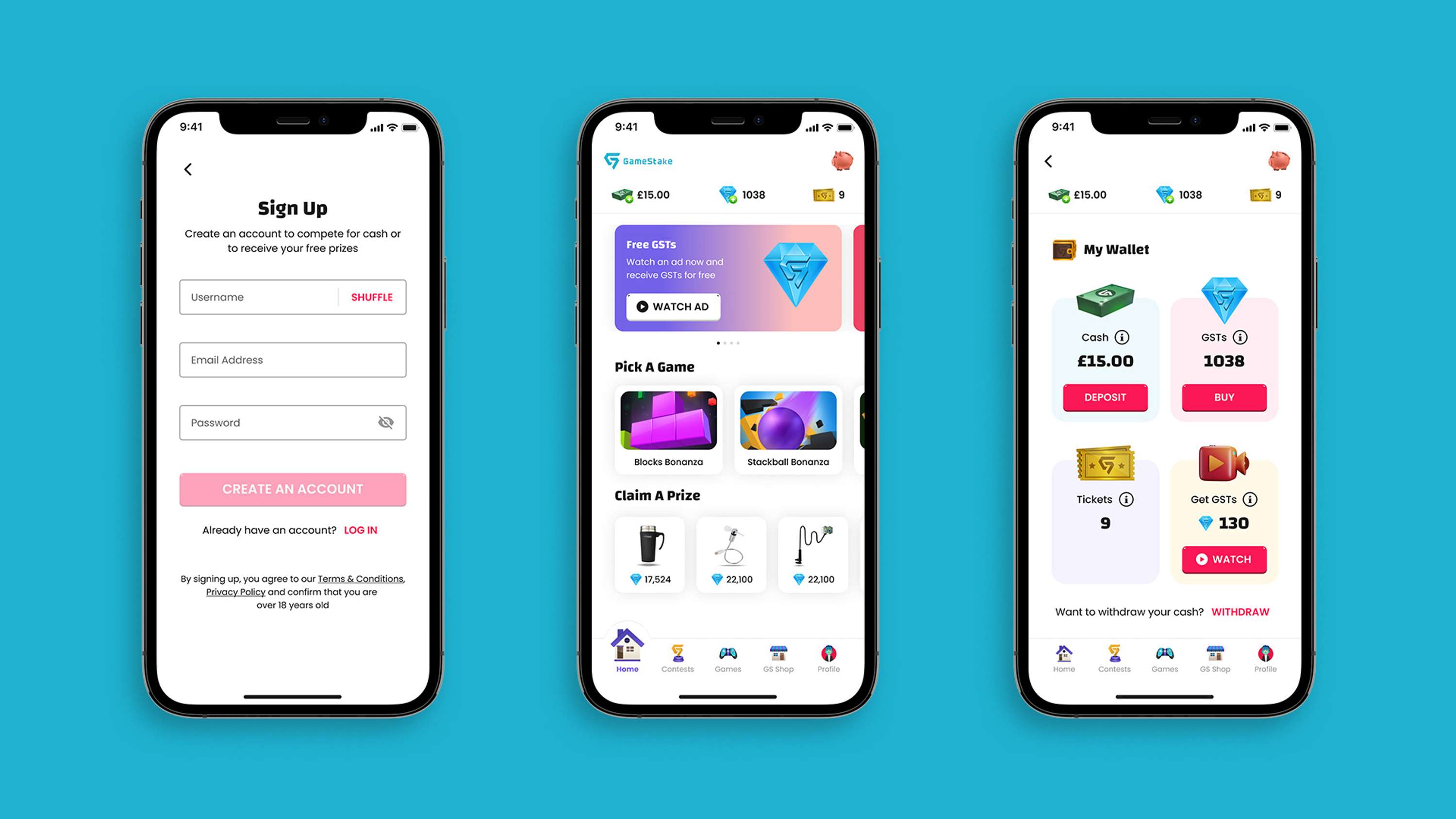 GameStake App by Andrei Titus Alexa