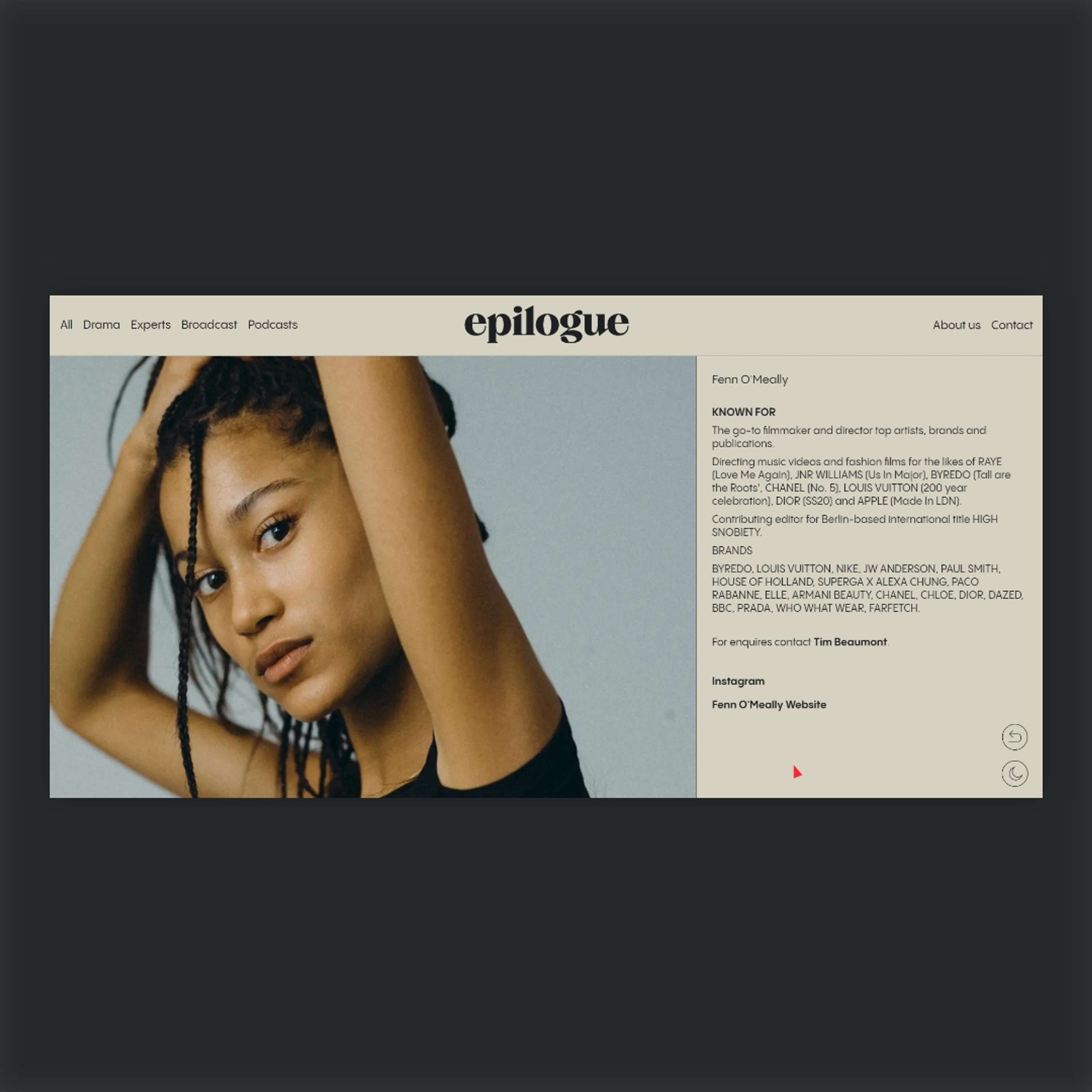 epilogueagency.com by Jess Adkins
