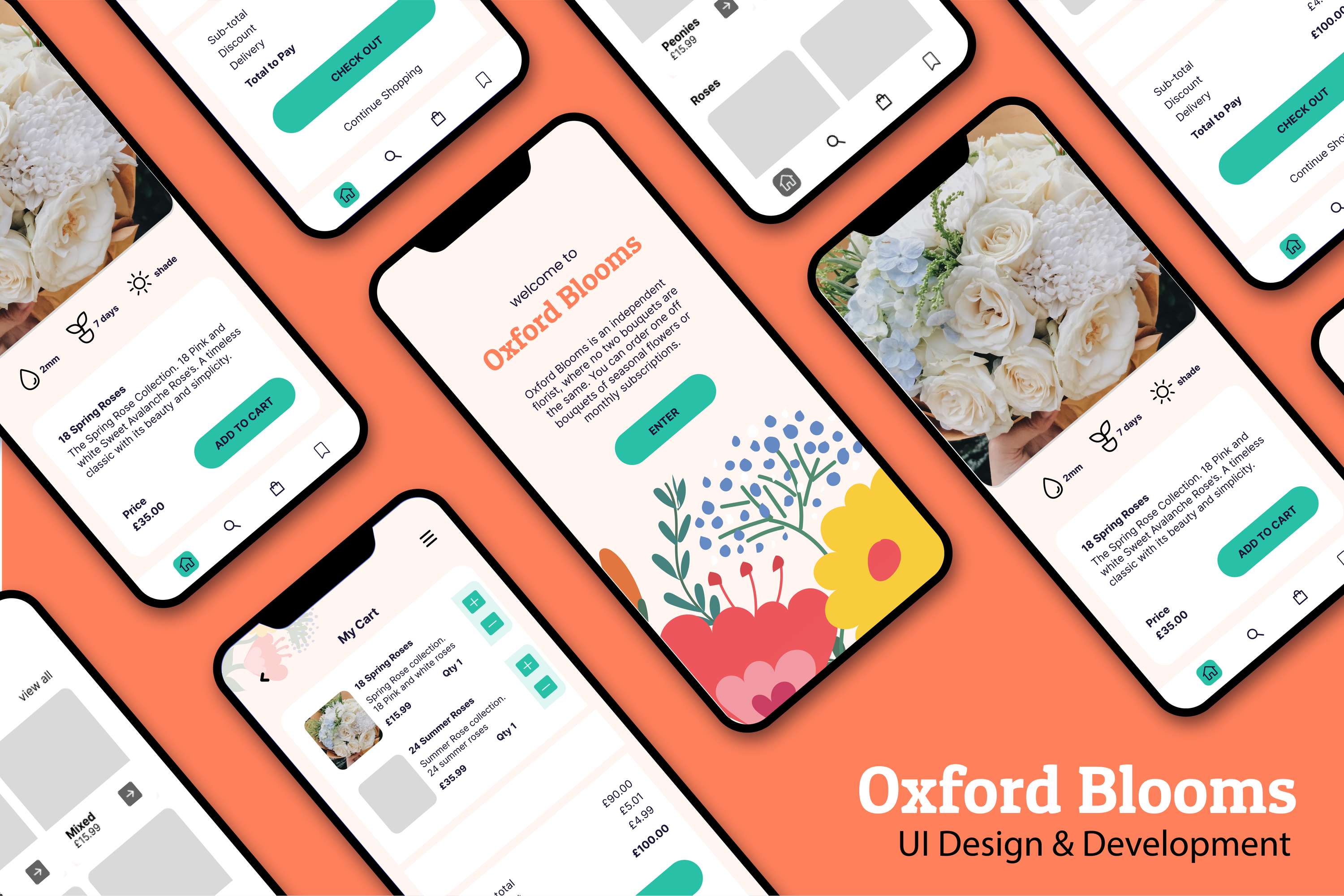Oxford Blooms UI Design and Development by Kim Edwards